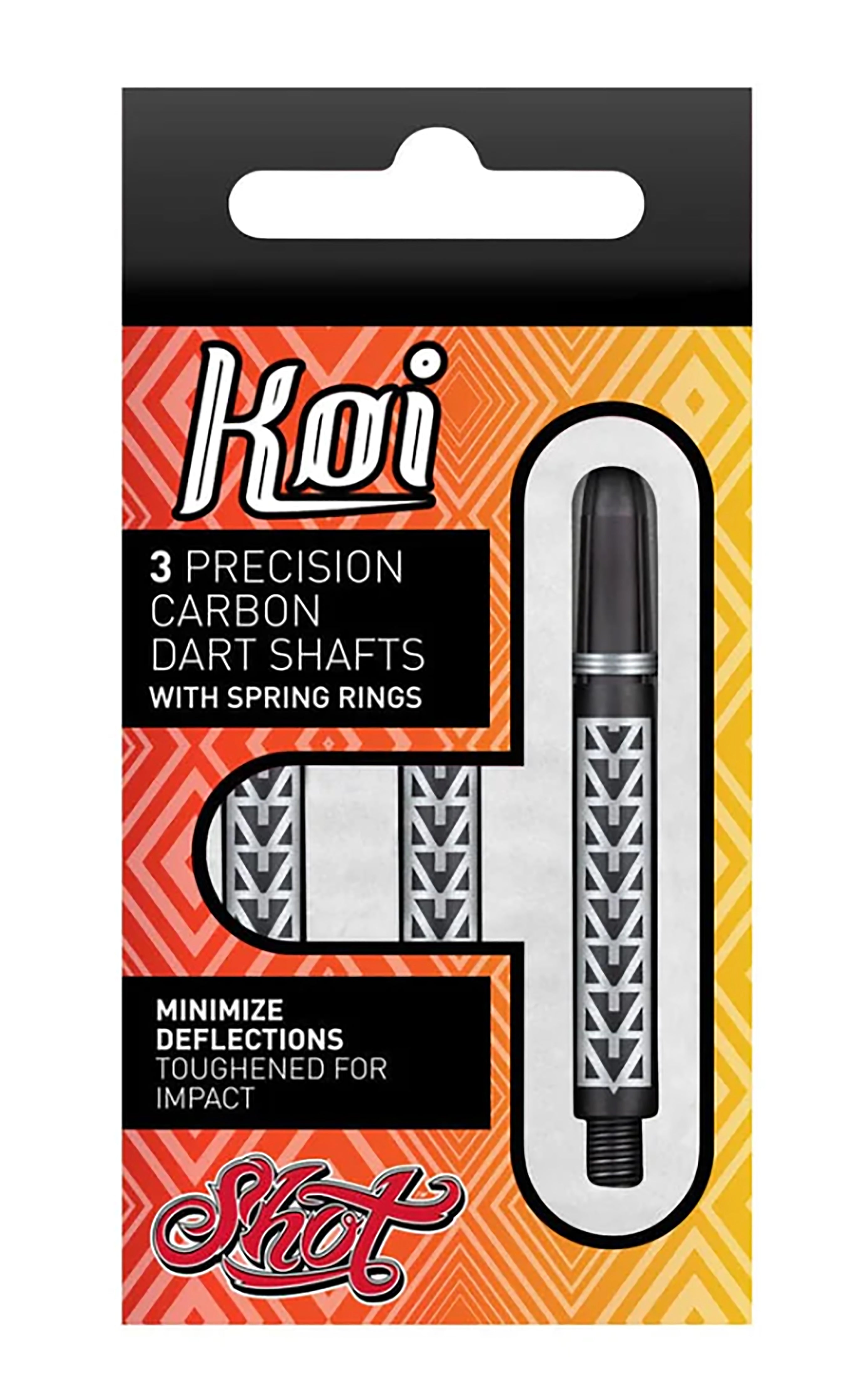 Shot Koi Carbon Dart Shafts - Pakati White