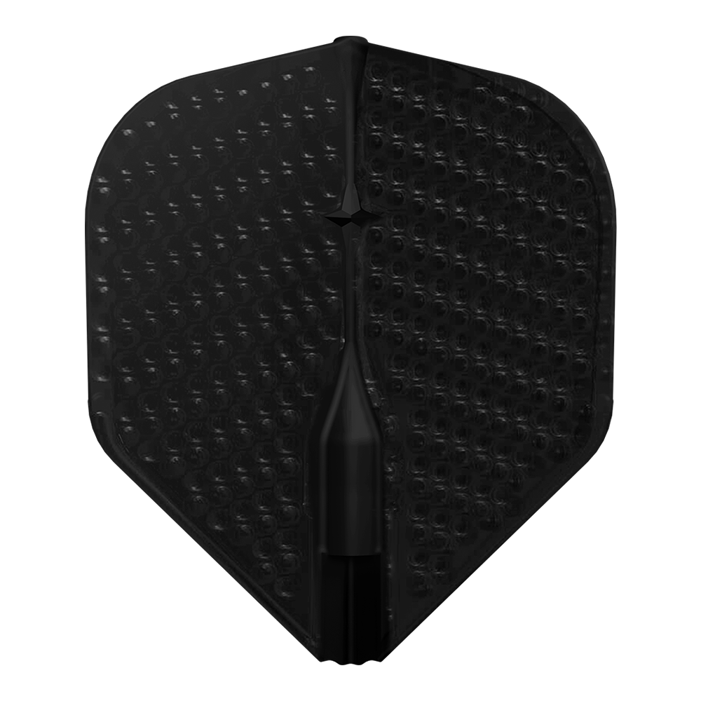 L-Style - L1 - EZ - Dimple Dart Flights - Integrated Champagne Rings - Black