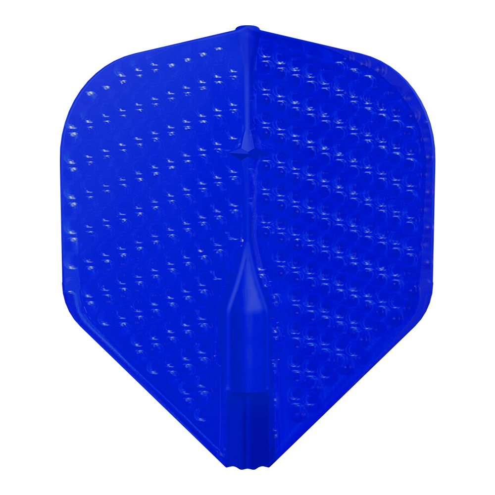 L-Style - L1 - EZ - Dimple Dart Flights - Integrated Champagne Rings - Blue