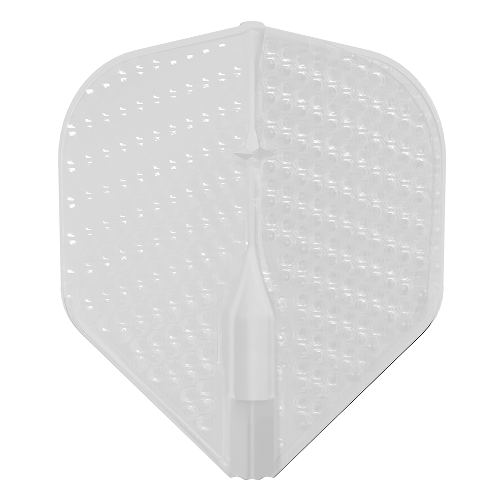 L-Style - L1 - EZ - Dimple Dart Flights - Integrated Champagne Rings - White