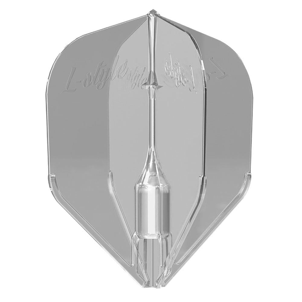 L-Style - EZ - L3 - Fantom Dart Flights - Integrated Champagne Rings - Clear