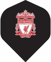LIVERPOOL FC DART FLIGHTS - OFFICIAL LICENSED - NO2 - STANDARD SHAPE - LFC - F4 - BLACK - MAIN CREST