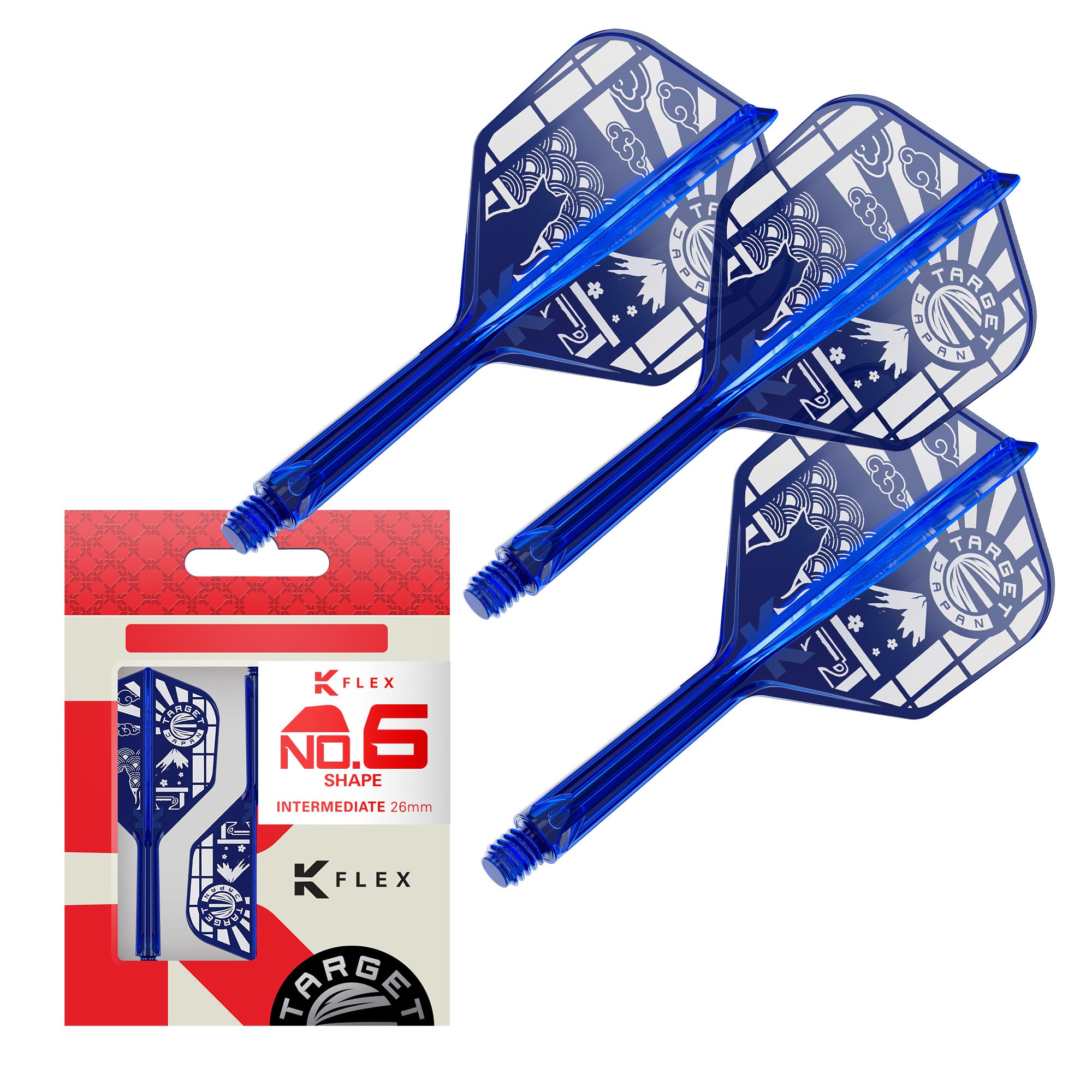 Target Japan - K-Flex Blue Limited Edition - No6 Shape - Flight & Shaft System
