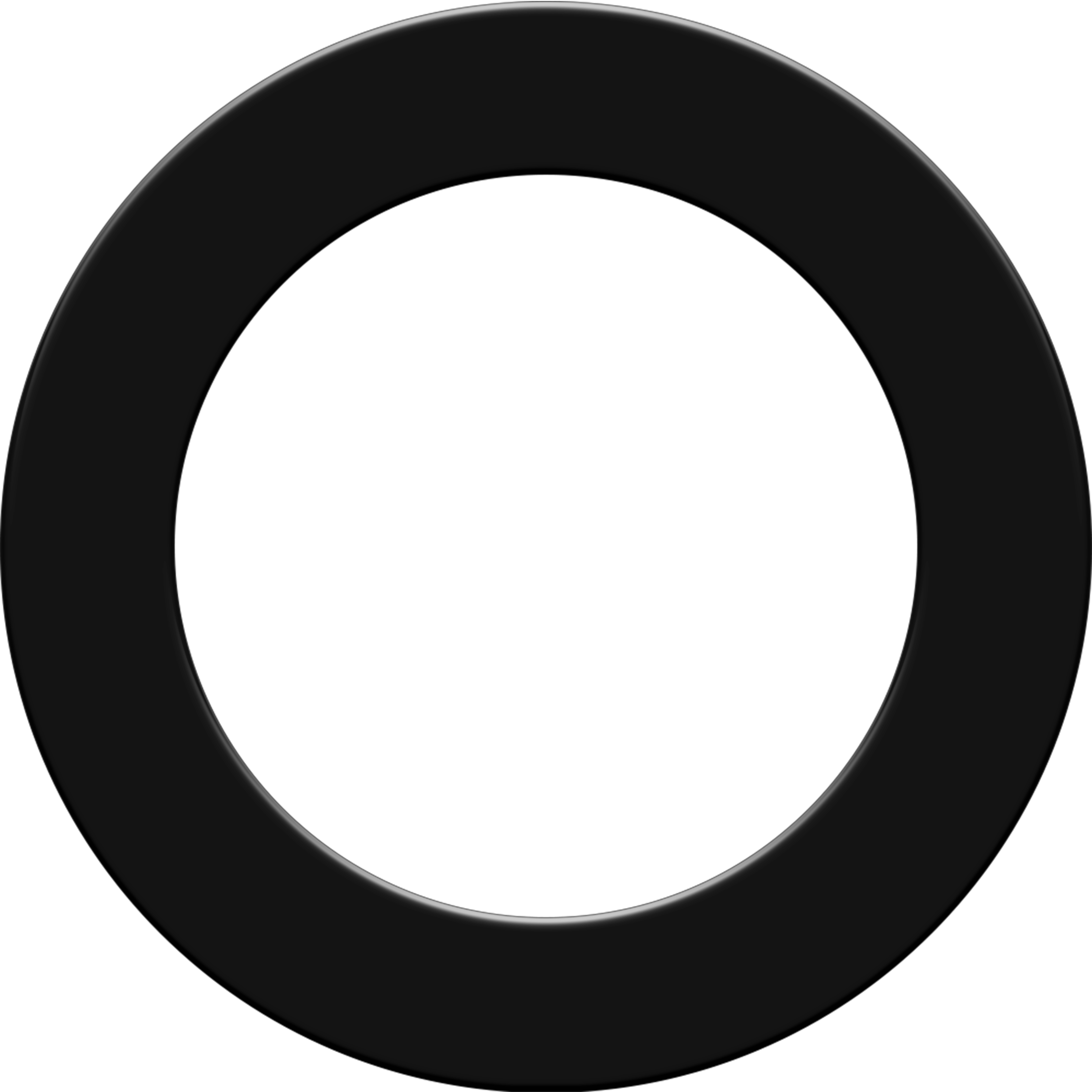 Bully Darts Heavy Duty Dartboard Surround - Plain Black