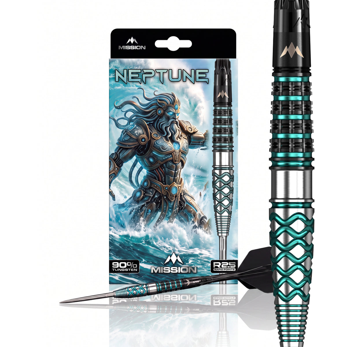 Mission Neptune R2.5 - 90% Tungsten Steel Tip Darts - 21g 23g 25g