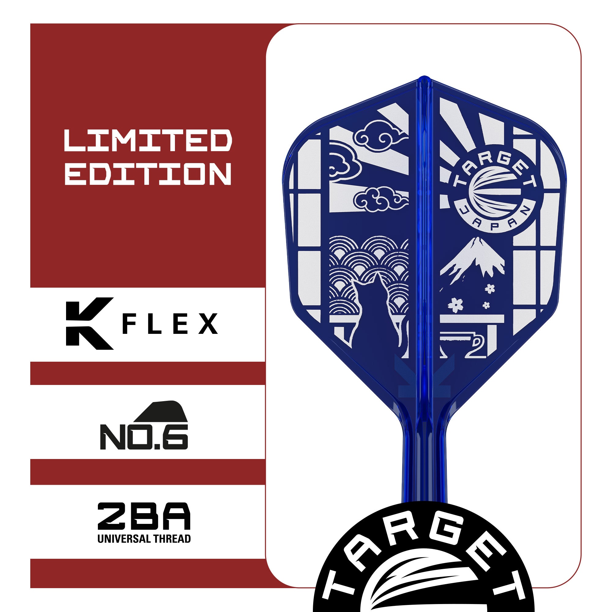 Target Japan - K-Flex Blue Limited Edition - No6 Shape - Flight & Shaft System