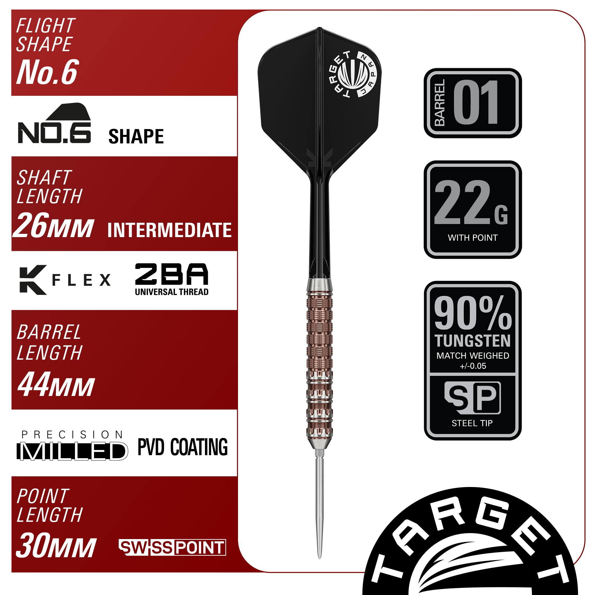 Target Japan - Raptor Gen 6 - Prime Series - 90% Tungsten - SP - 22g 24g