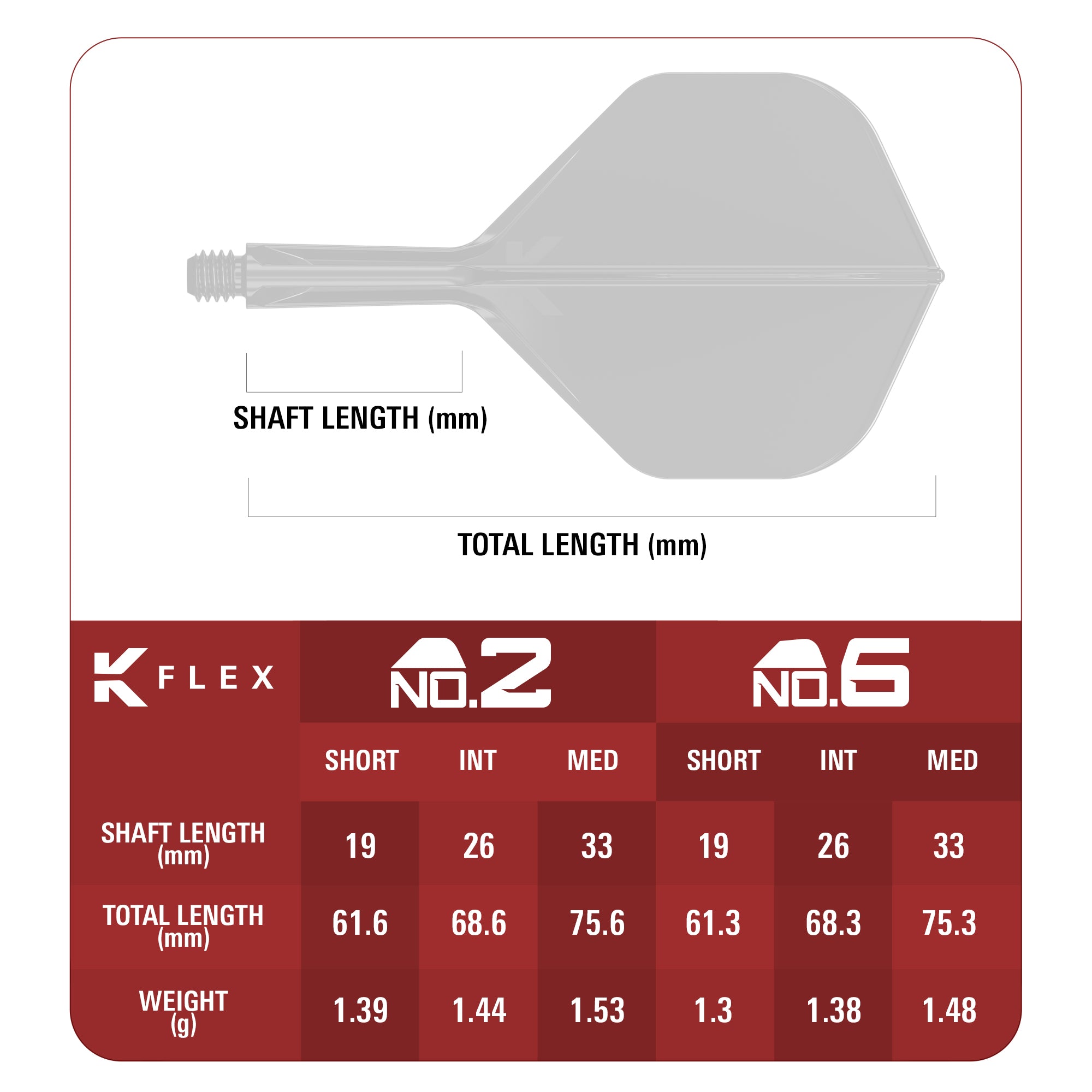 Target Japan - K-Flex Endeavour - No2 Shape - Flight & Shaft System