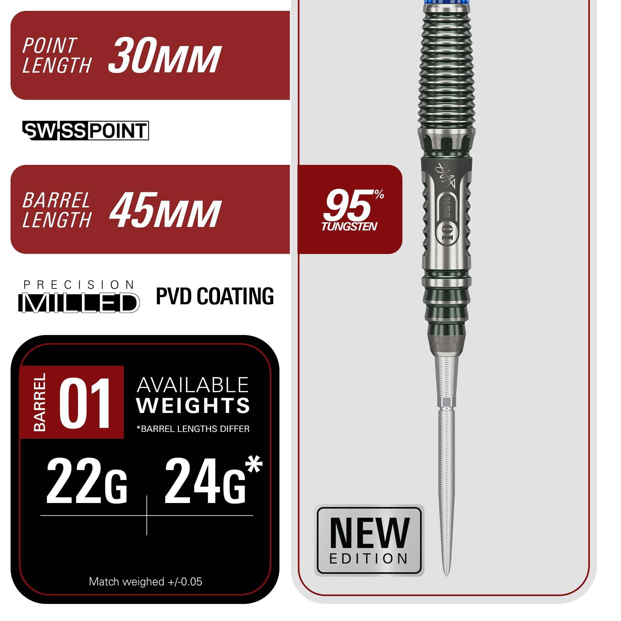 Target Japan Rising Sun Gen 10.5 - Haruki Muramatsu - 95% Tungsten SP - 22g 24g