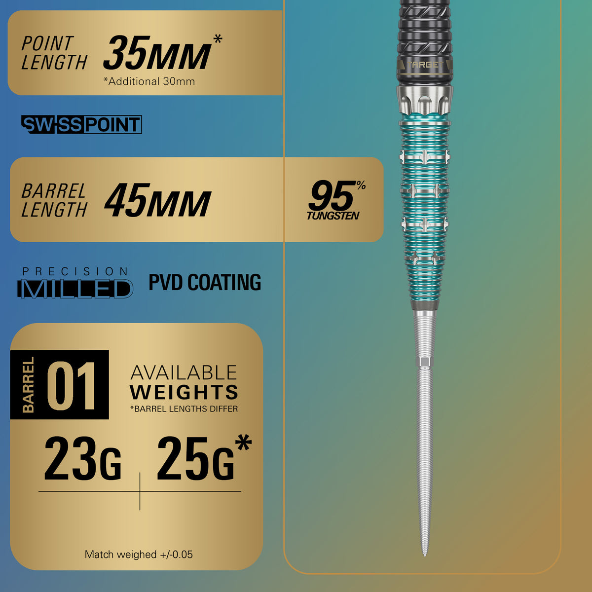 Target Japan - The Miracle x Rising Sun Champions - Limited Edition - 95% Tungsten - SP - 23g 25g