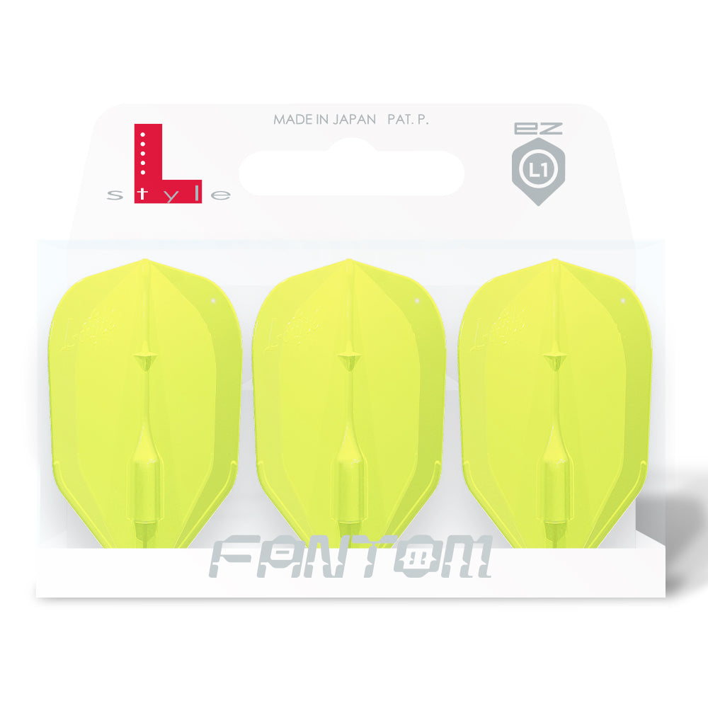 L-Style - EZ - L1 - Fantom Dart Flights - Integrated Champagne Rings - Yellow