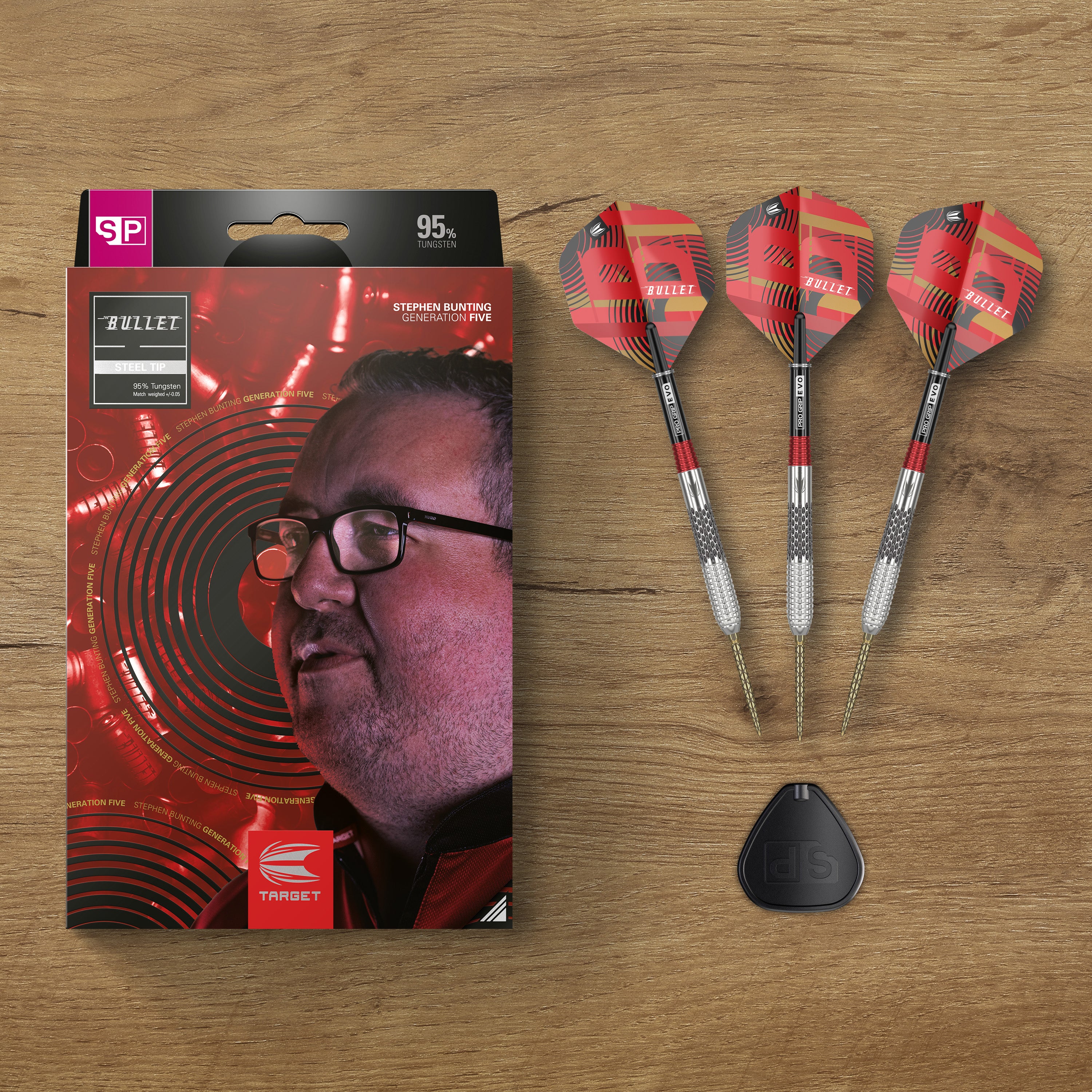 Target Stephen Bunting Gen 5 95% Tungsten SP Steel Tip Darts 2024 - 18g 22g 23g 25g
