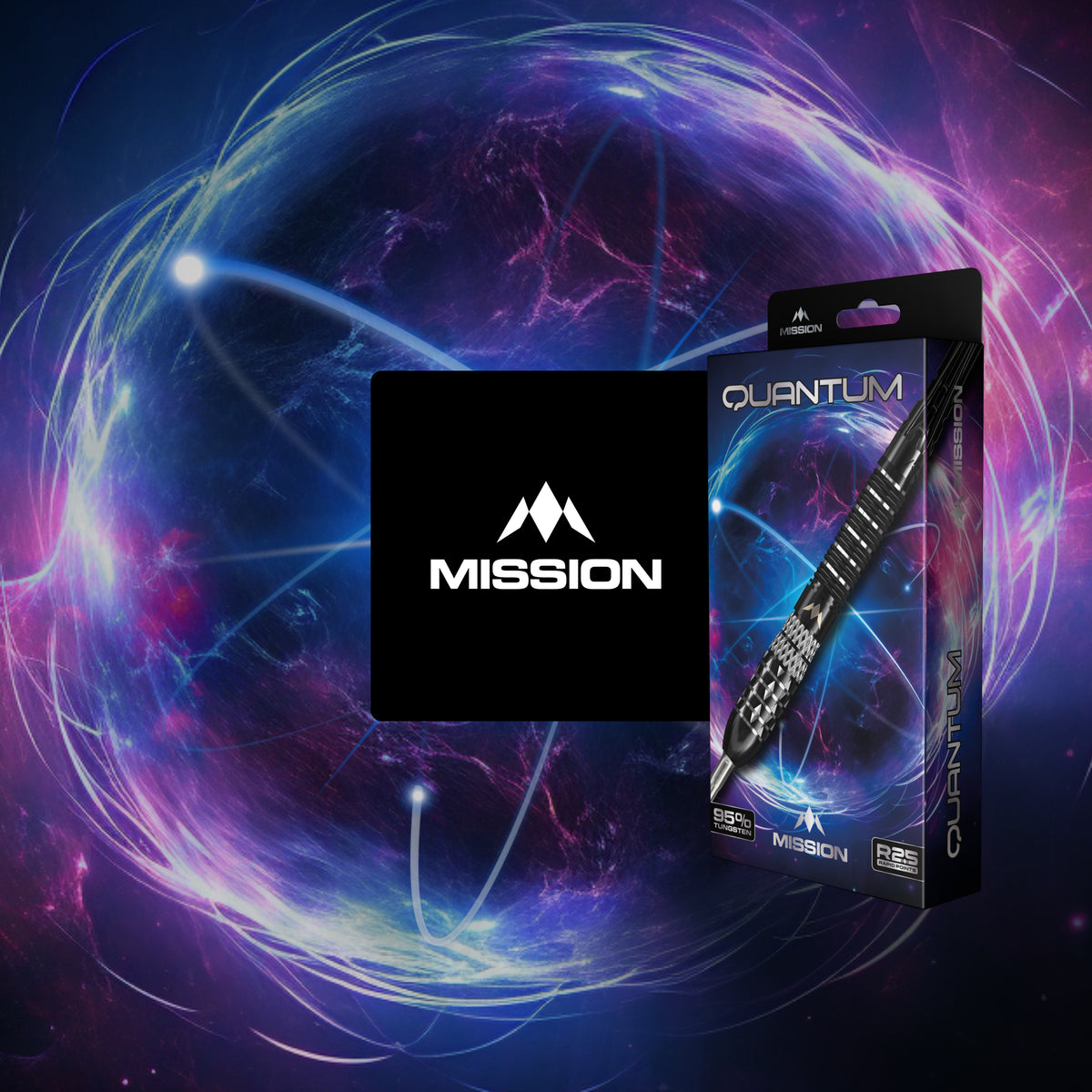 Mission Quantum R2.5 - 95% Tungsten Steel Tip Darts - 21g 23g