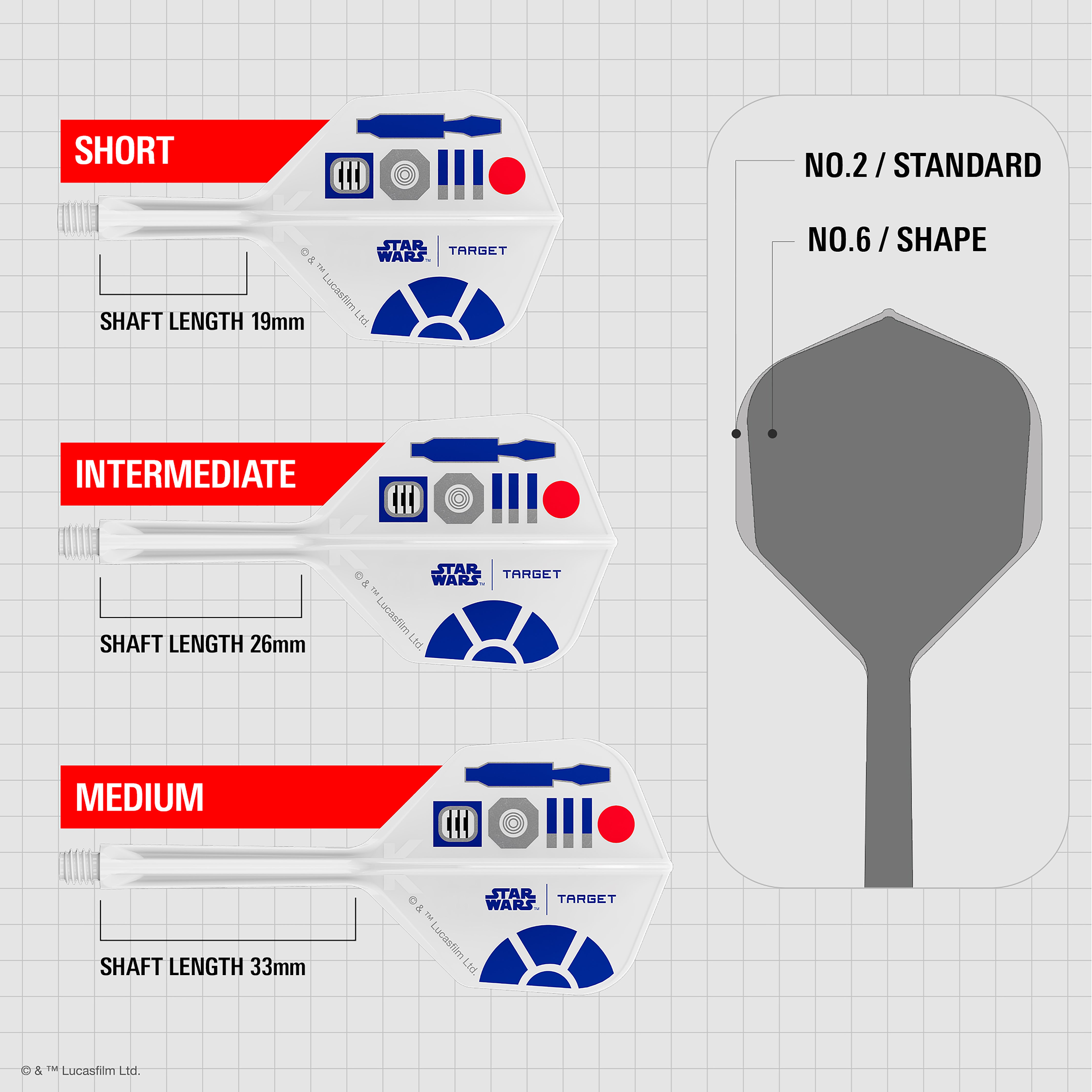 Target Star Wars R2D2 - K-FLEX - Flight & Stem System - Standard - No6