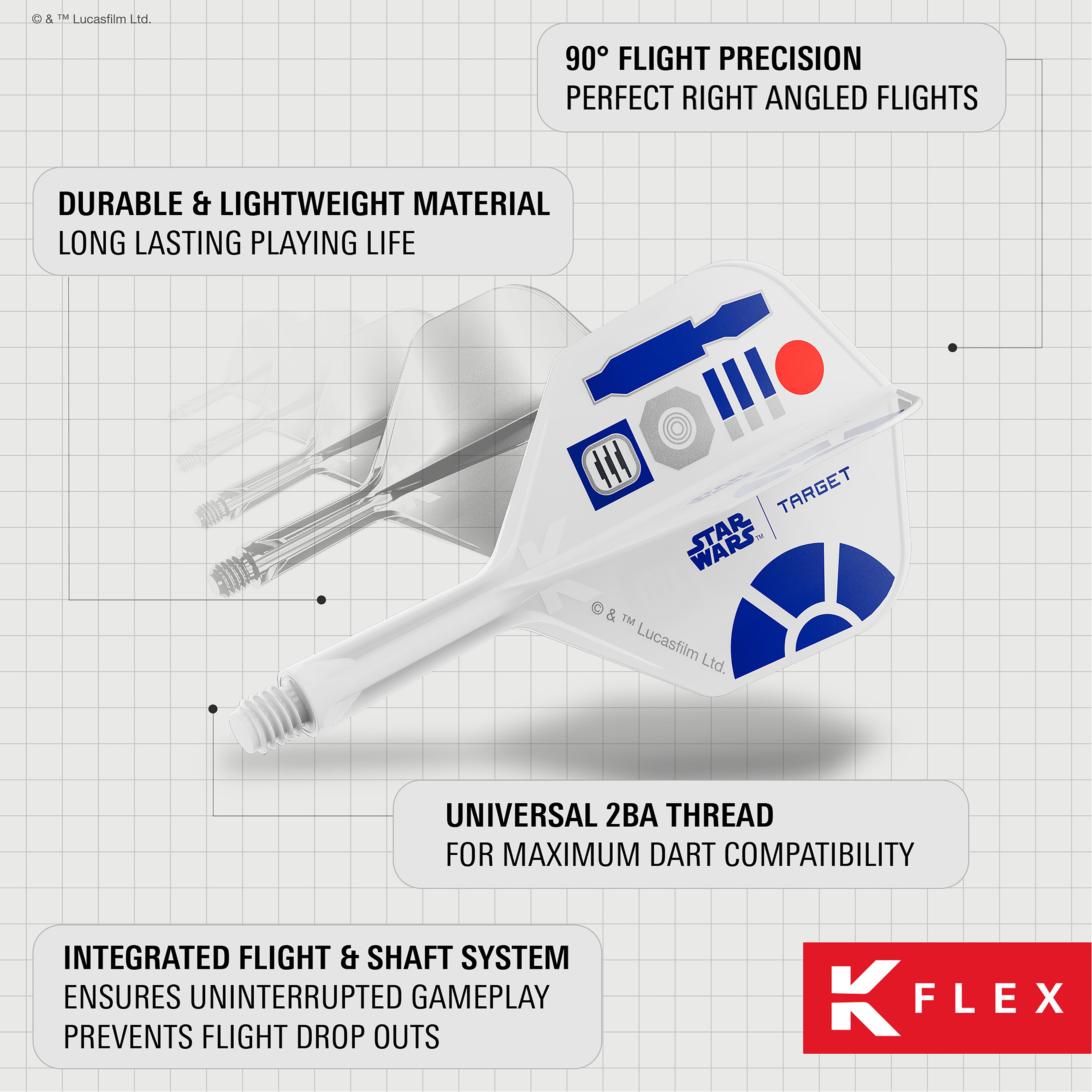 Target Star Wars R2D2 - K-FLEX - Flight & Stem System - Standard - No6