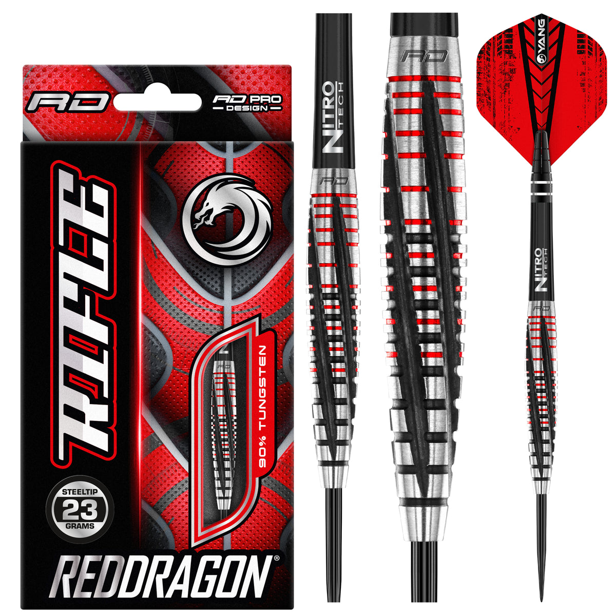Red Dragon - Rifle - 90% Tungsten Darts - 21g 23g – Bully Darts