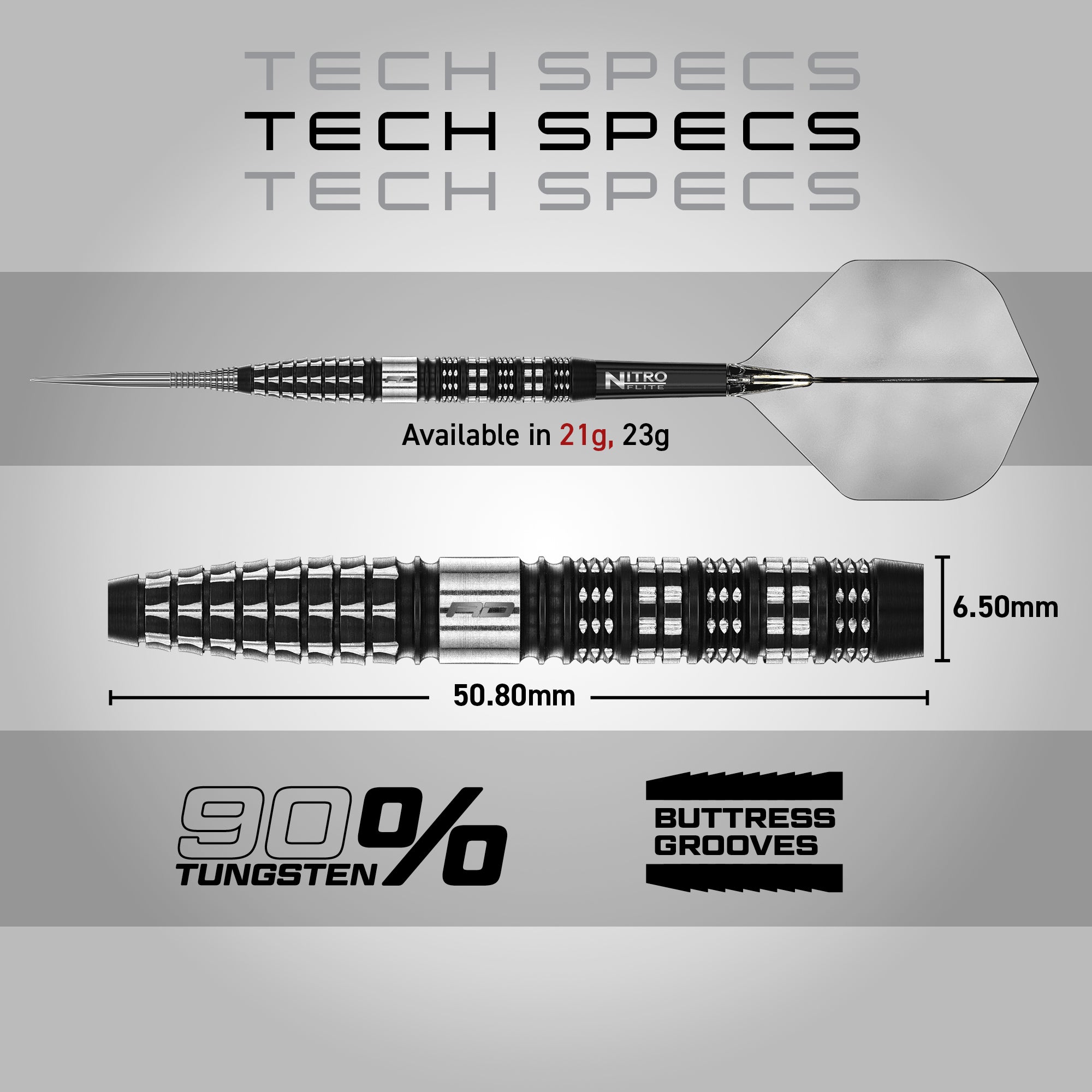 Red Dragon Recon - Tapered - 90% Tungsten Darts - 21g 23g