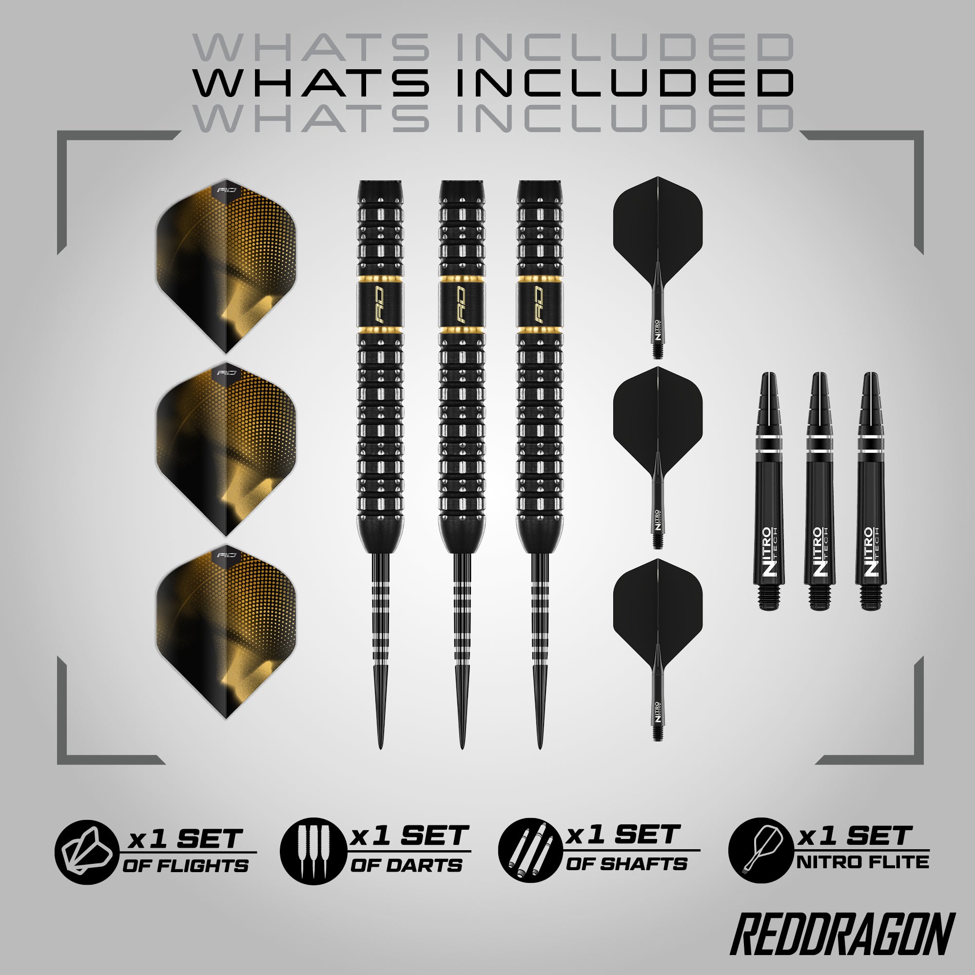 Red Dragon Ascend - Parrallel - 90% Tungsten Darts - 22g 23g 24g