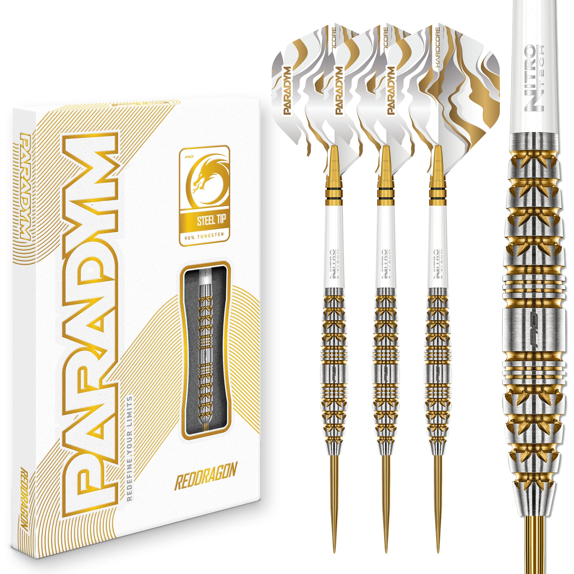 Red Dragon Paradym Gold - Torpedo - 90% Tungsten Darts - 23g 25g