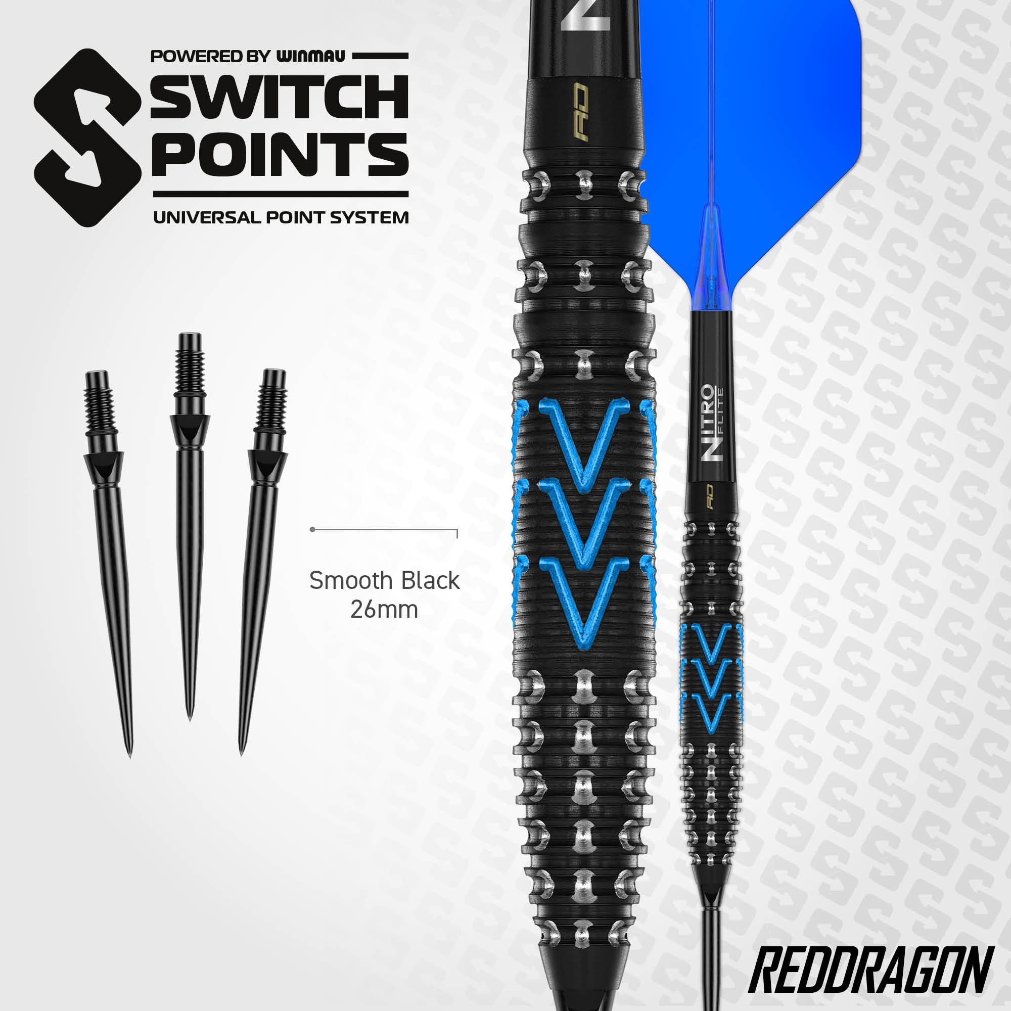 Red Dragon Amp Darts - Torpedo - Switch Points - 90% Tungsten Darts - 24g 26g