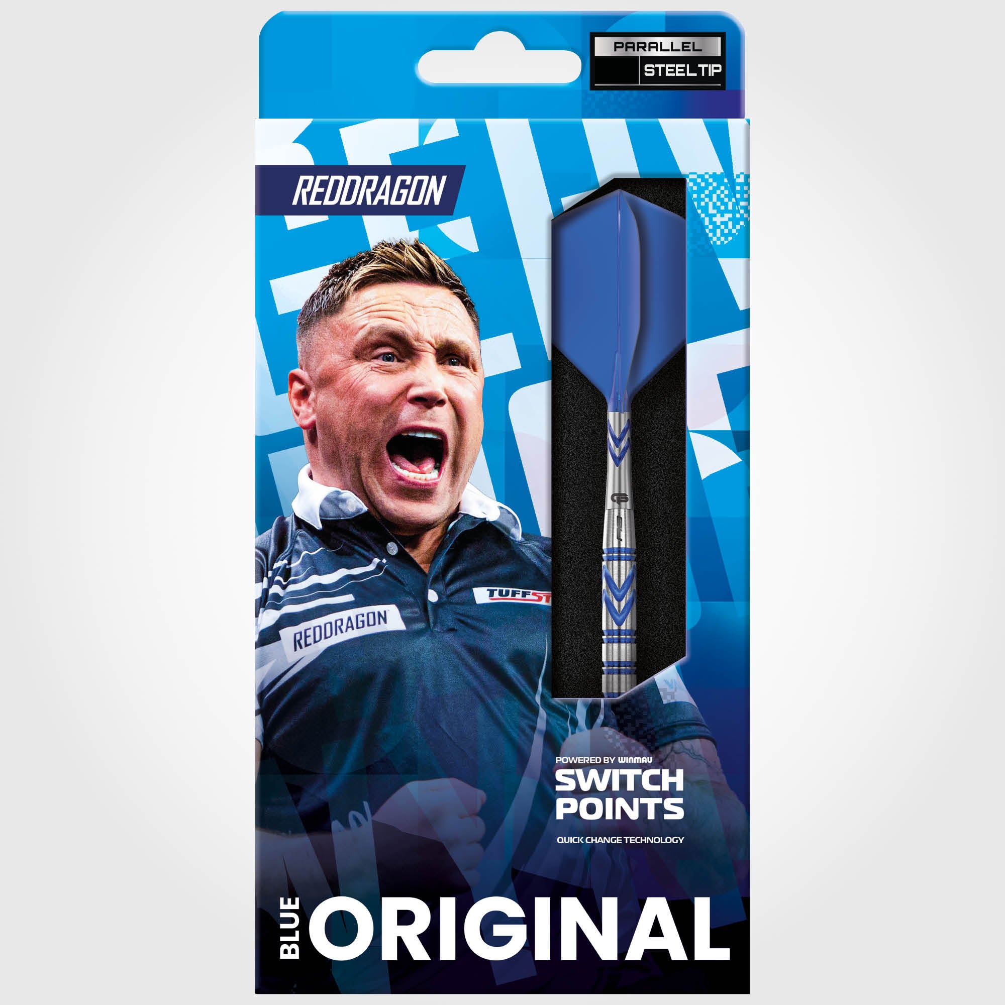 Red Dragon Gerwyn Price - Blue Original - Switch Points Darts - 90% Tungsten - 23g 24g 26g