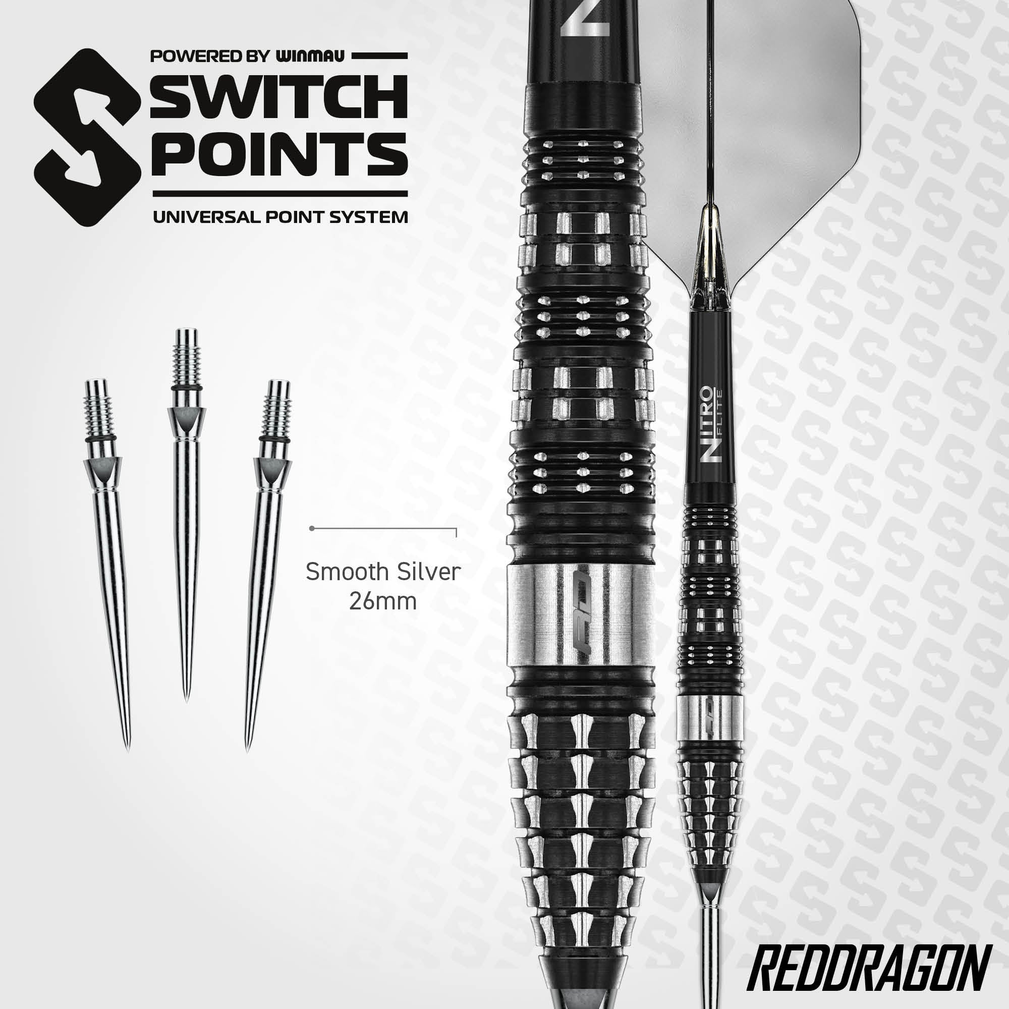 Red Dragon Recon Darts - Torpedo - Switch Points - 90% Tungsten Darts - 23g 25g