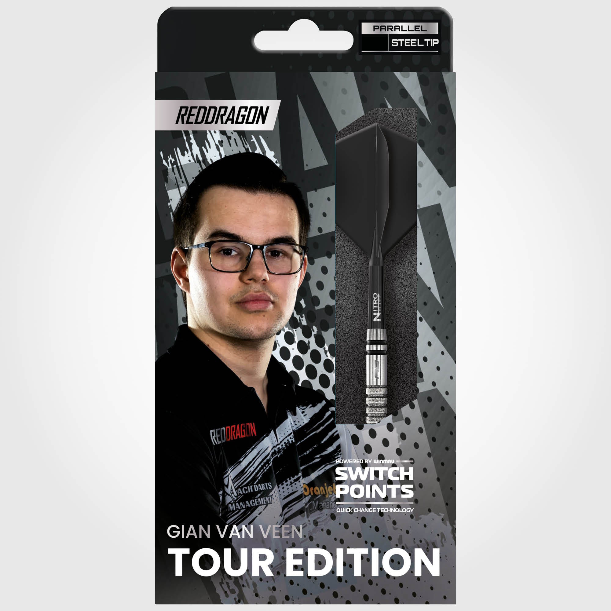 Red Dragon Gian Van Even - Tour Edition - Switch Points Darts - 90% Tungsten - 21g