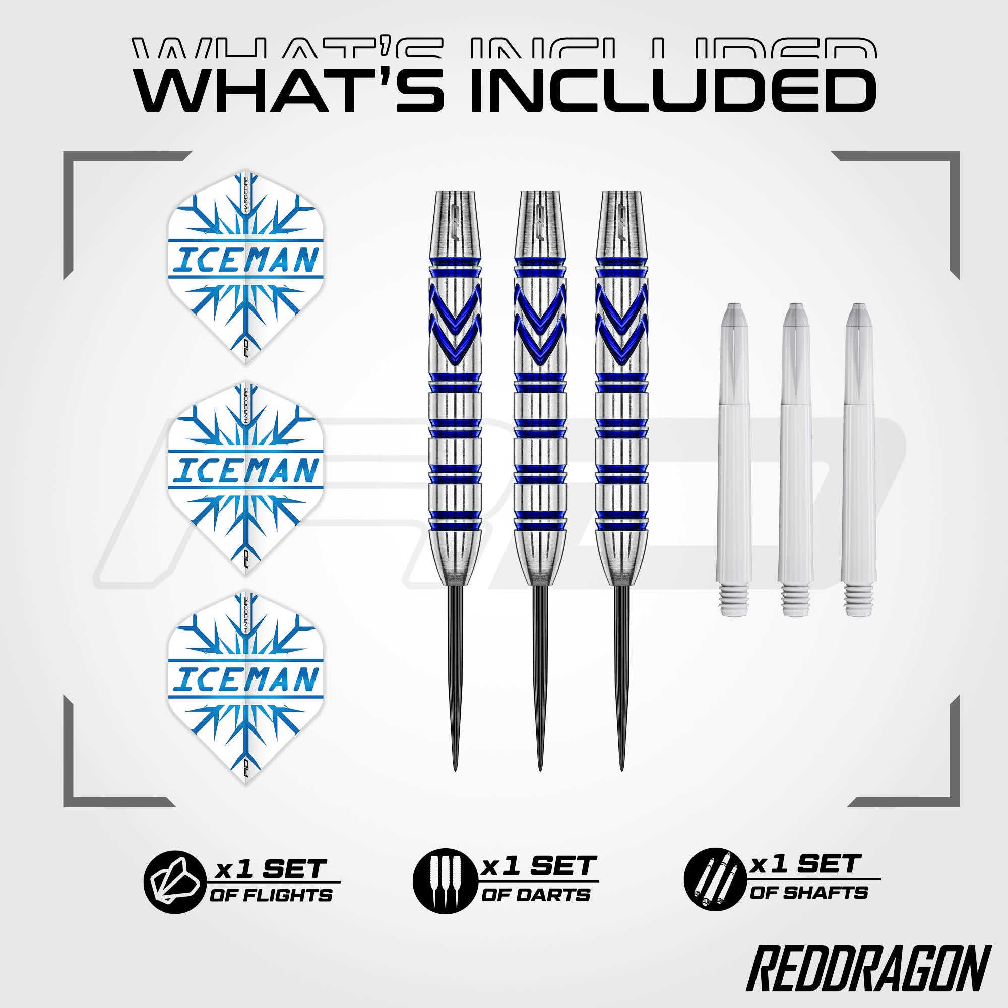 Red Dragon Gerwyn Iceman Price SE Brass Steel Tip Darts Set - 21g
