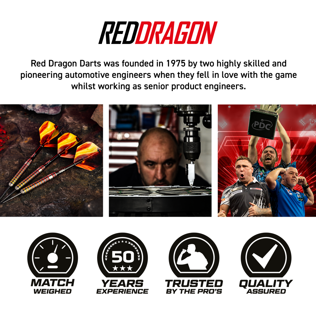 Red Dragon Furnace - 90% Tungsten Core Steel Tip Darts - 22g 24g