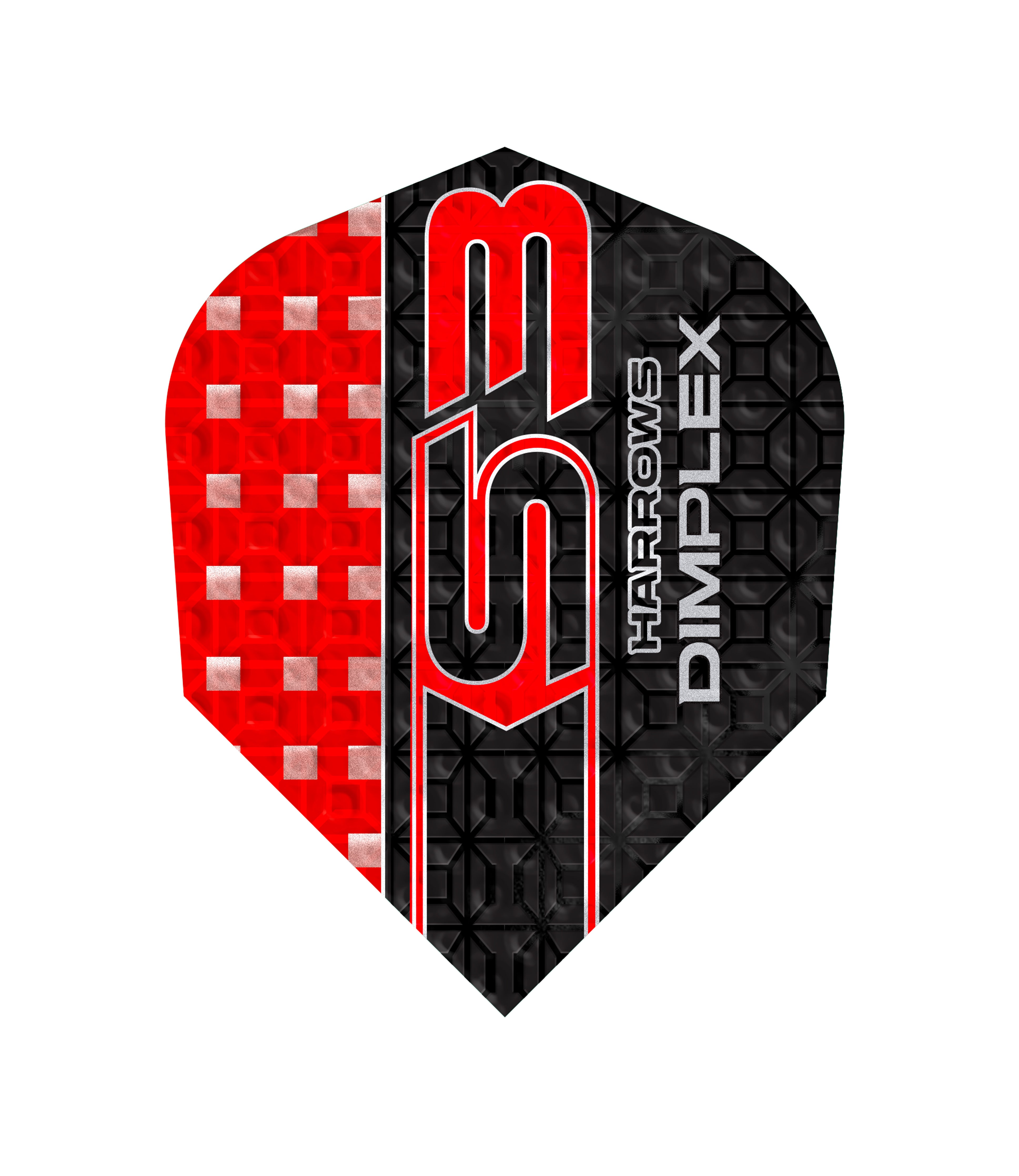Harrows Dimplex S3 Dart Flights - Red