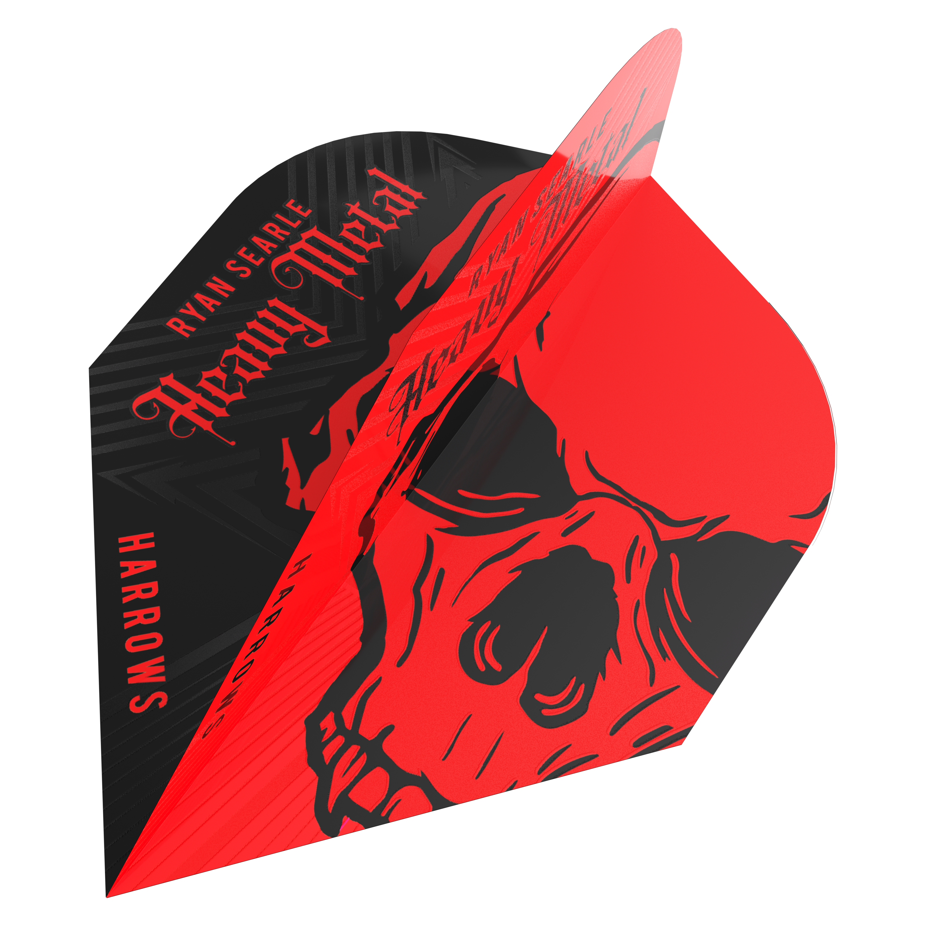 Harrows Prime - N06 - Ryan 'Heavy Metal' Searle - Dart Flights - Red & Black
