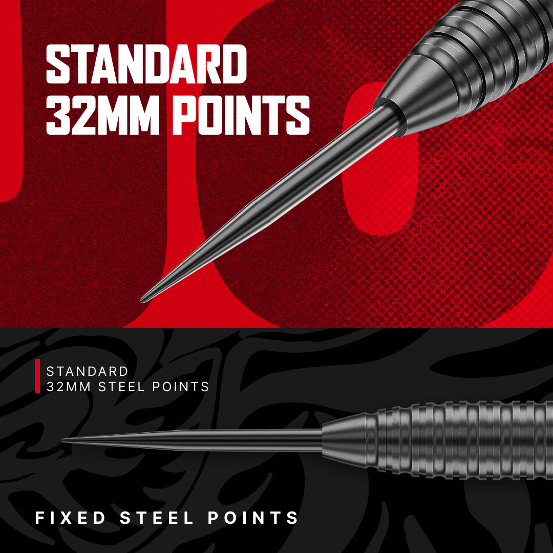 Red Dragon Jonny Clayton Core Brass Darts Set - 21g