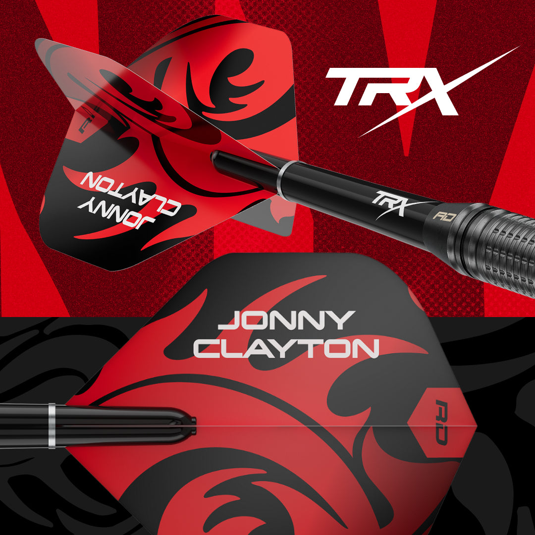 Red Dragon Jonny Clayton Core Brass Darts Set - 21g