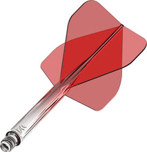 Mission Force 90 - Moulded Flight & Shaft System - Standard No2 - Gradient - Transparent Red