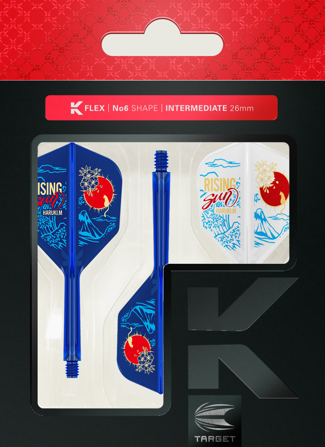 Target Japan Haruki Muramatsu 'Rising Sun' K-Flex Dart Flights - No6
