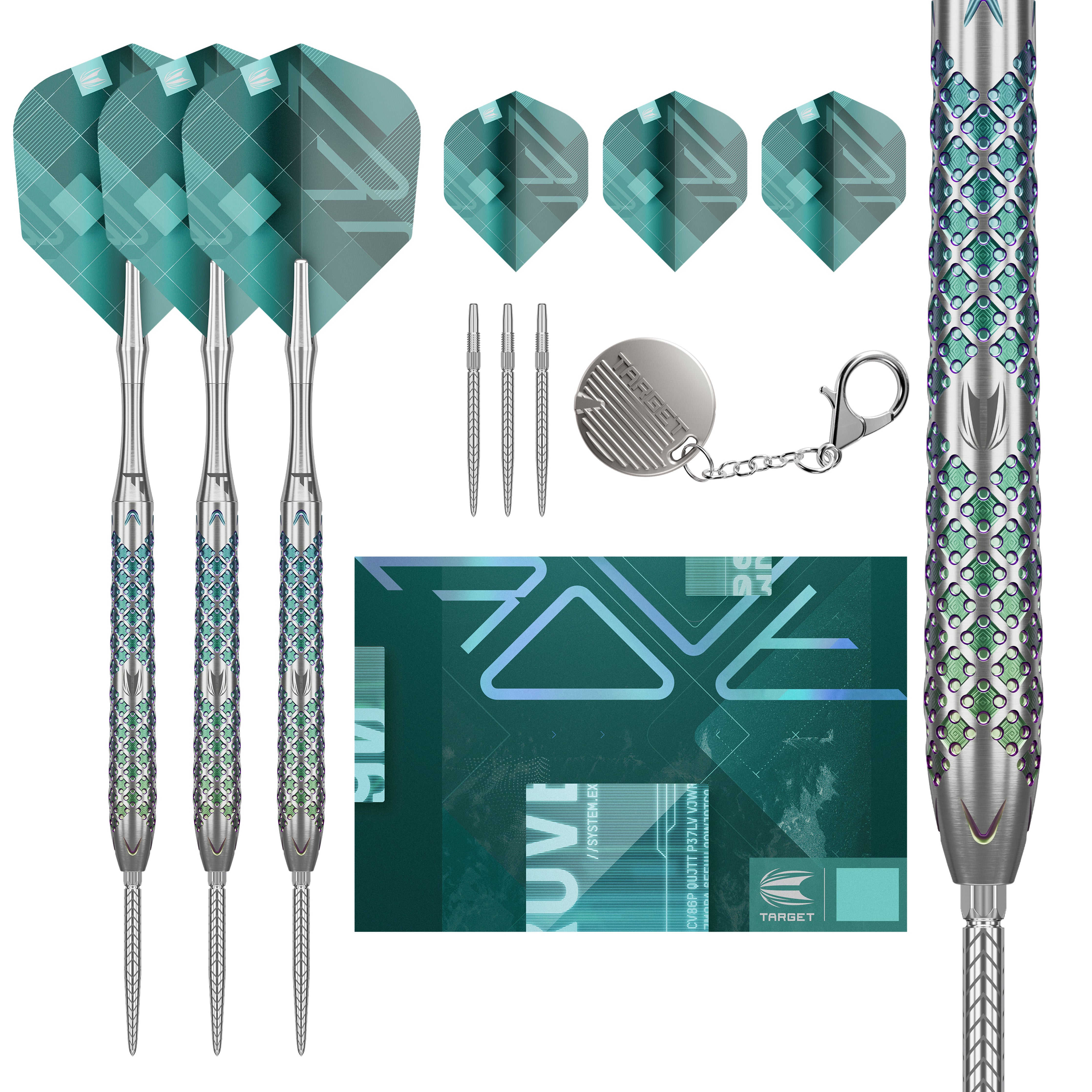 Target ROVE 03 Steel Tip Darts Set 2024 - 90% Tungsten - 22g 24g