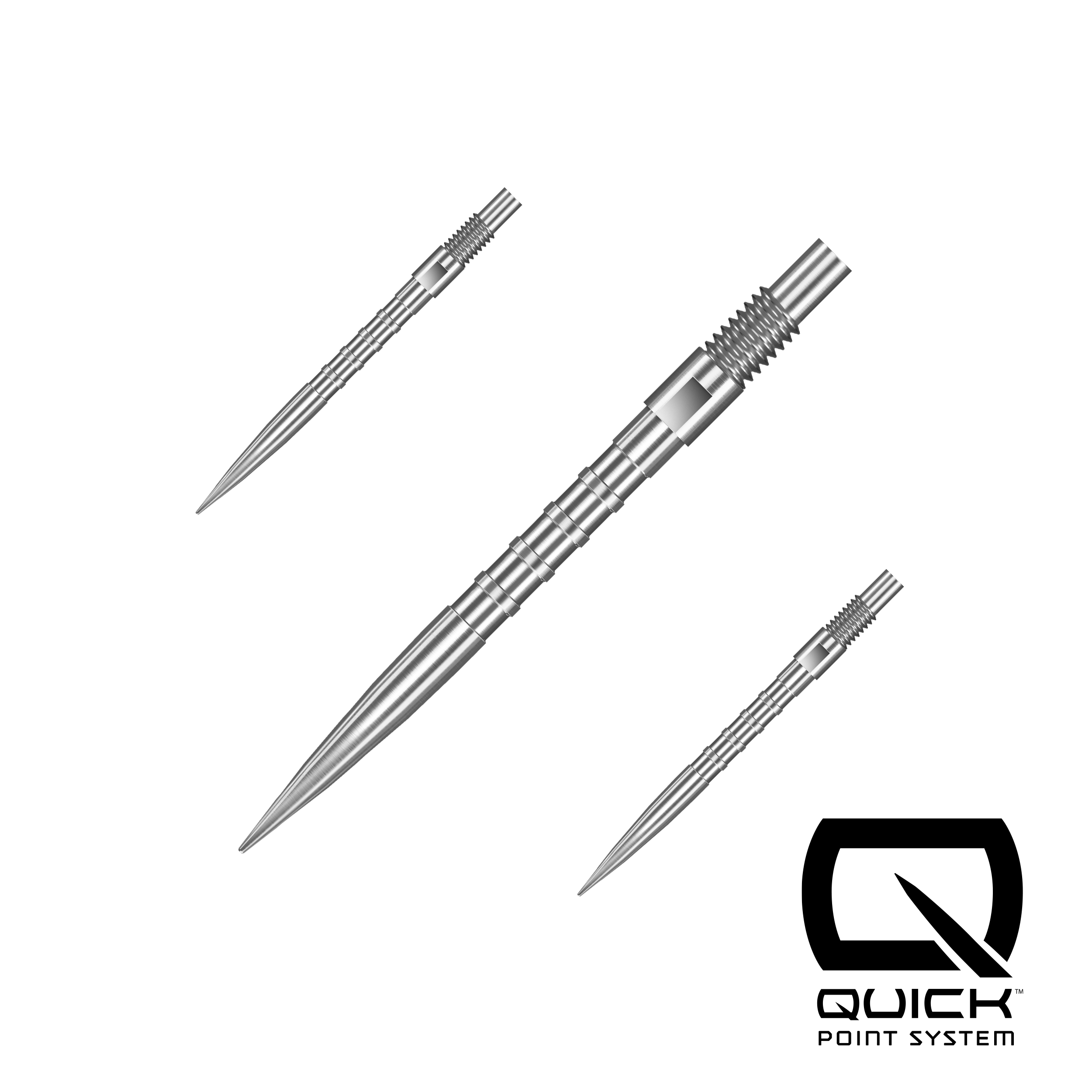 Harrows HM Grip - Quick Points - 26mm 30mm 35mm 40mm - Silver