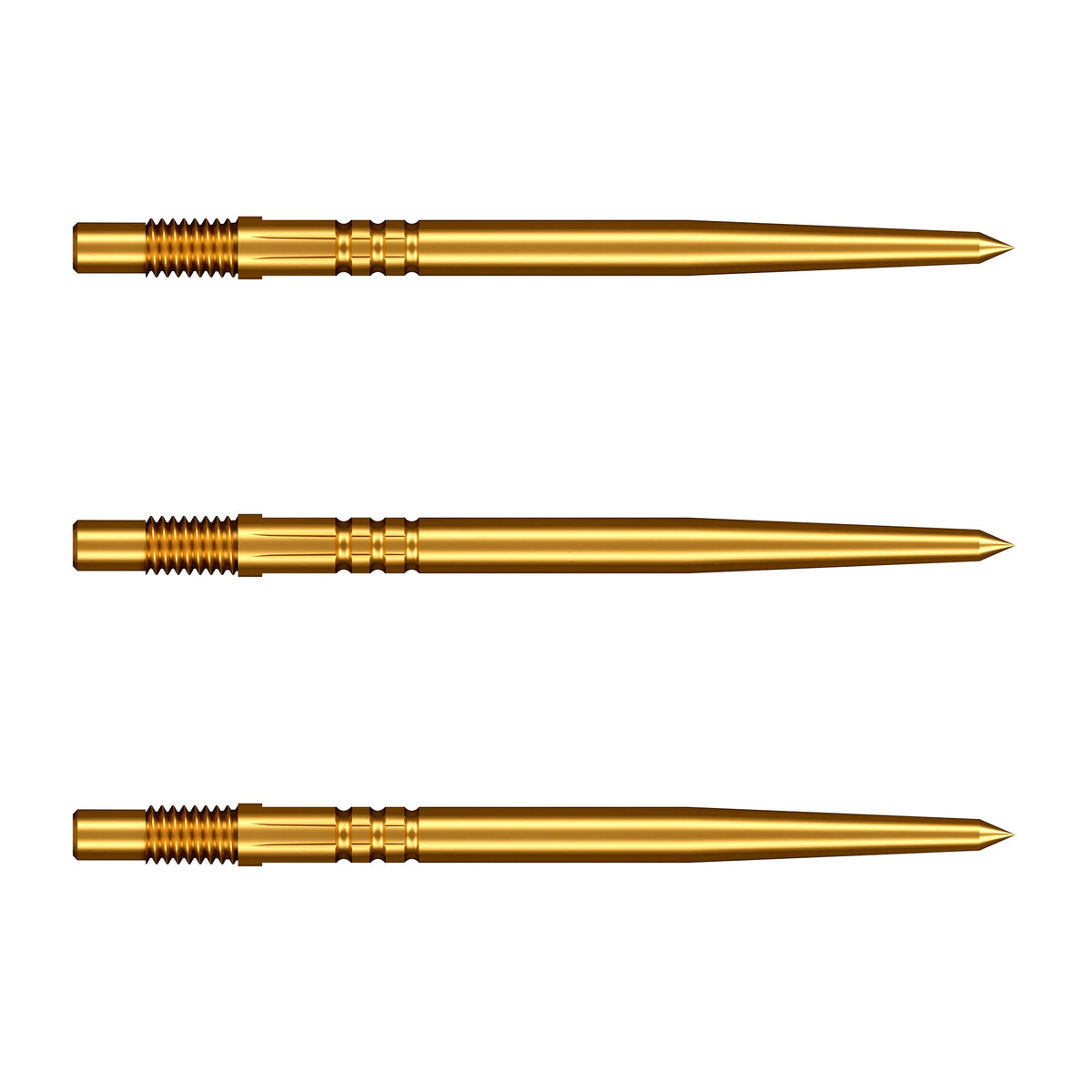 Shot Turbo Steel Tip Screw In Dart Points - Gold - 30mm 40mm
