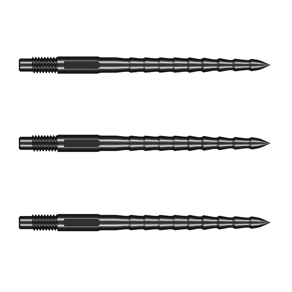 Shot Turbo RS Steel Tip Turbo Points Black - 30mm 40mm