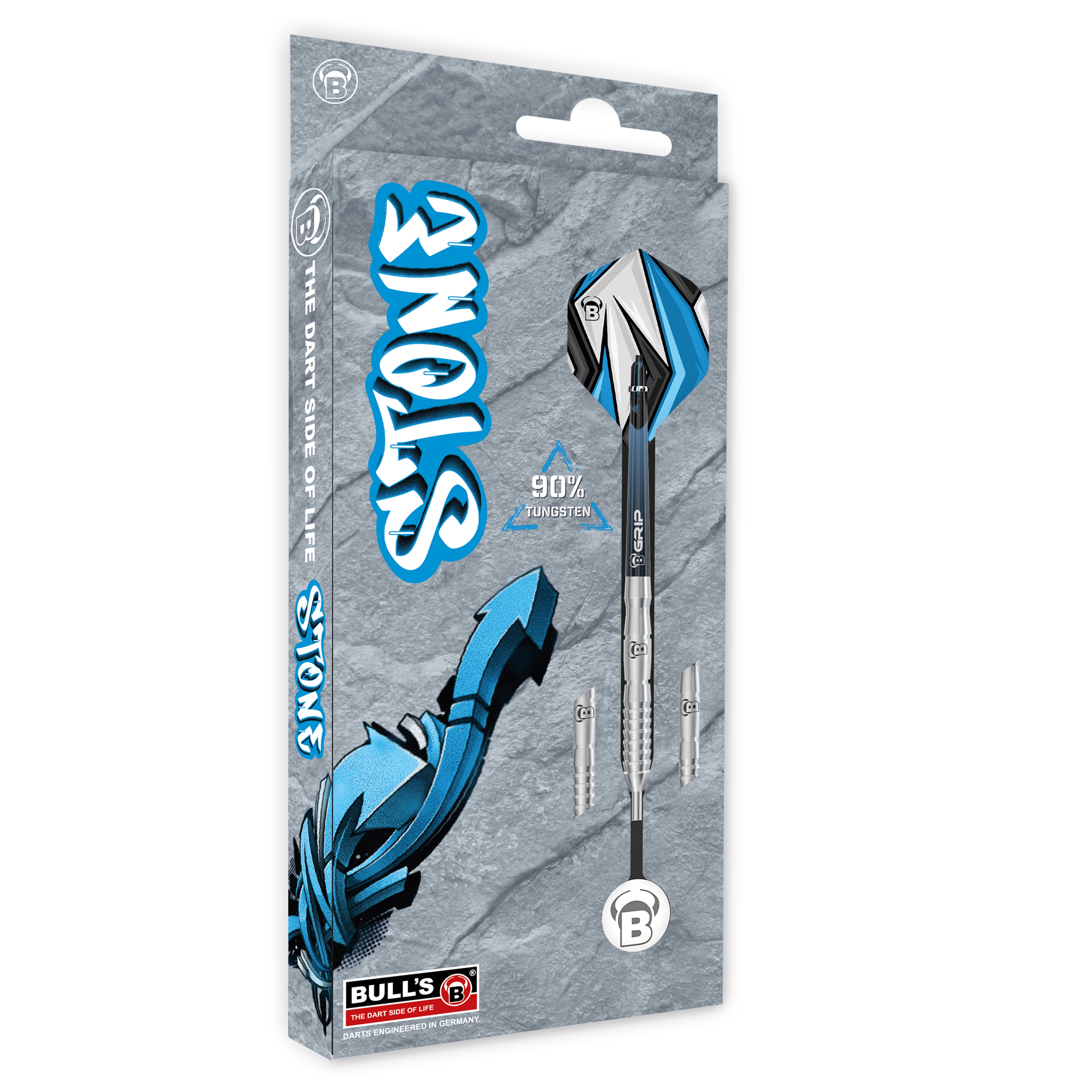 BULL'S Stone S2 Steel Tip Darts - 90% Tungsten - 21g 23g 25g