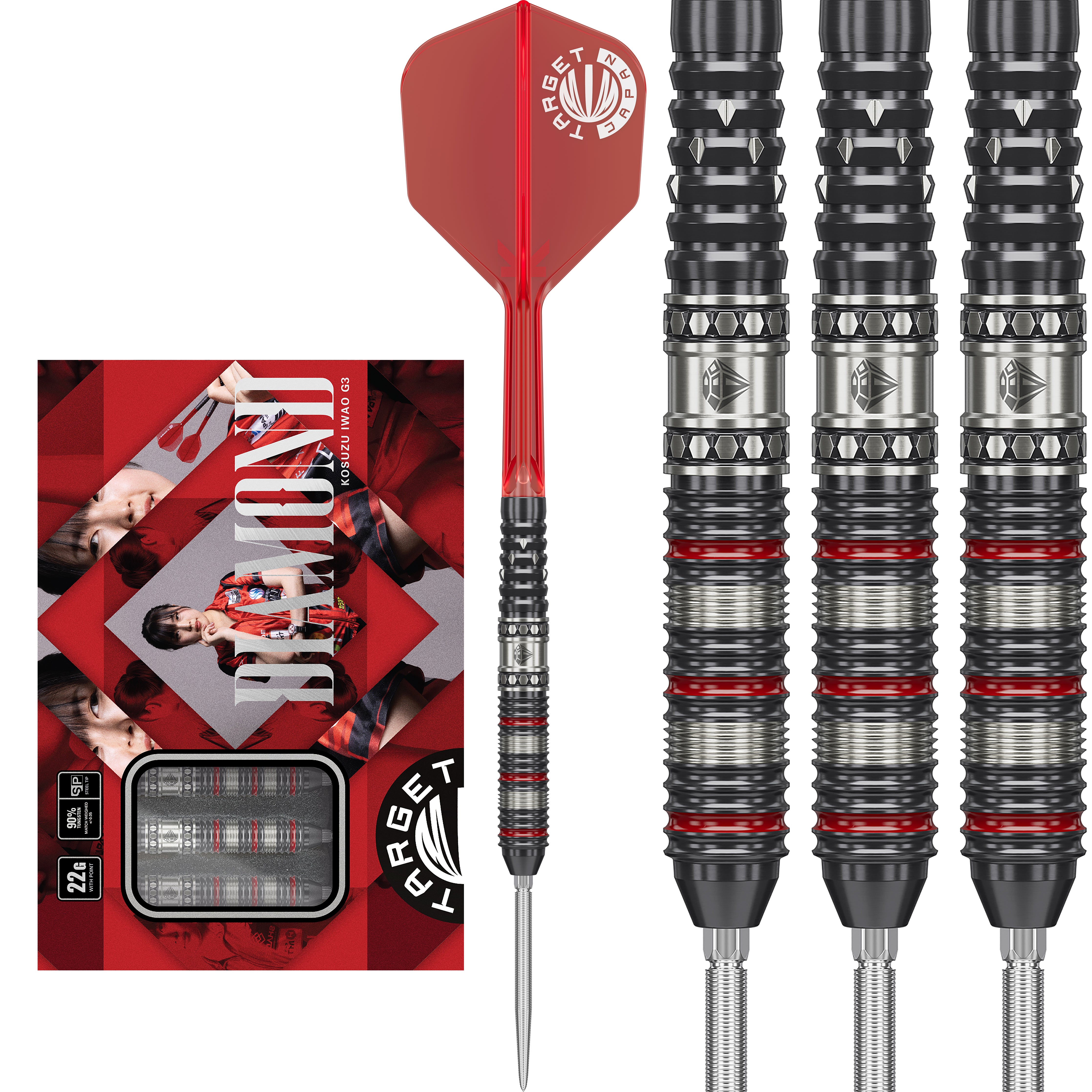 Target Japan - Prime Series - Diamond G3 - SP - 90% Tungsten Darts - 22g 24g