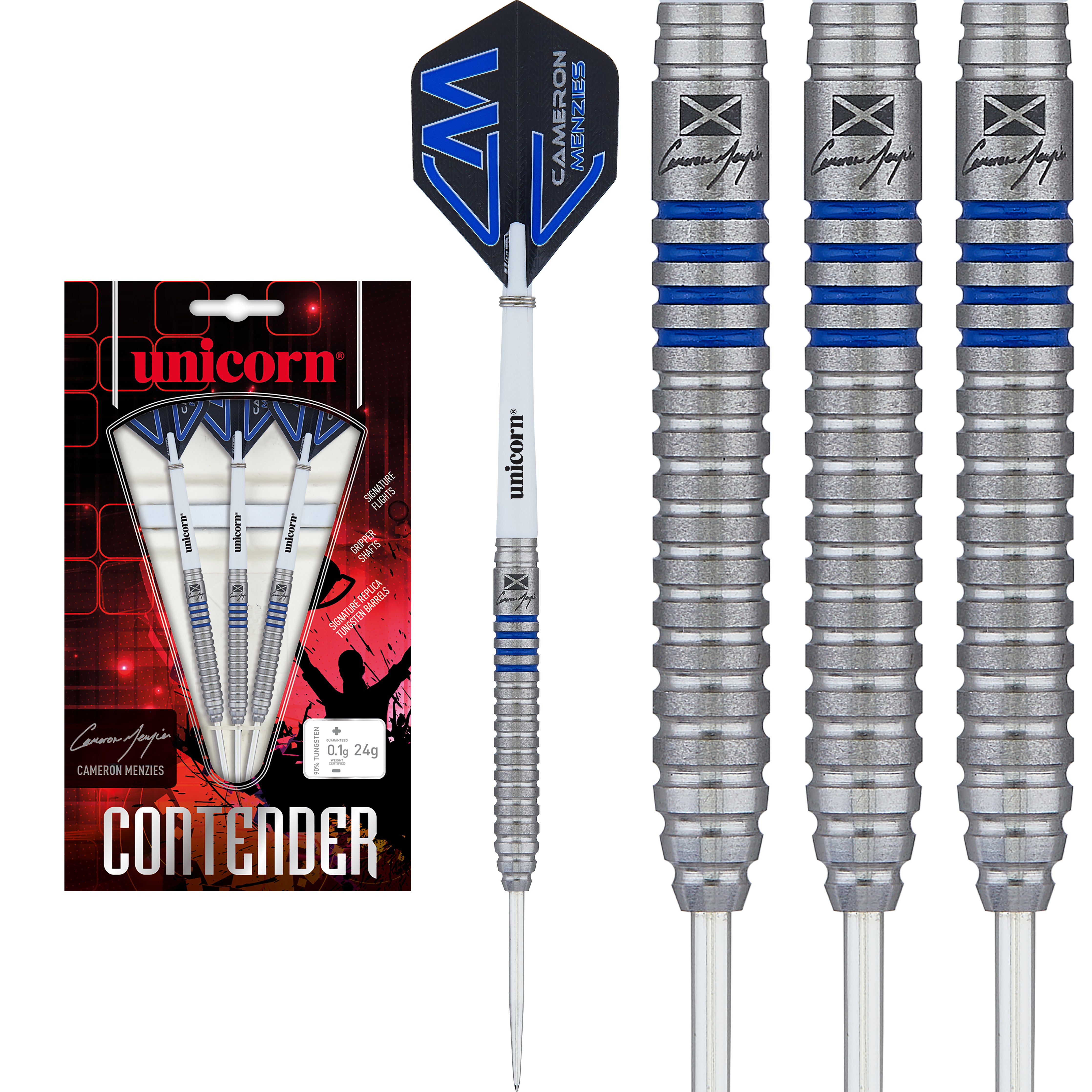 Unicorn Cameron Menzies - Phase 2 - Contender - 90% Tungsten Darts - 21g 23g 25g