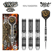Shot Viking Wolf Steel Tip Darts Set - 90% Tungsten - 23g 24g 25g