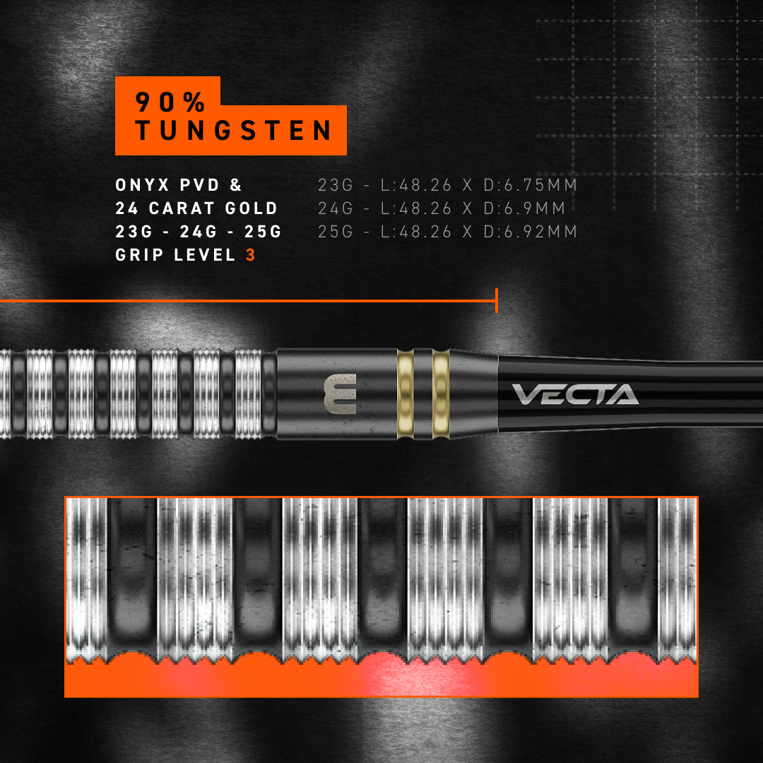 Winmau Gian van Veen - TS 90% Tungsten - Switch Point Darts - 23g 24g 25g