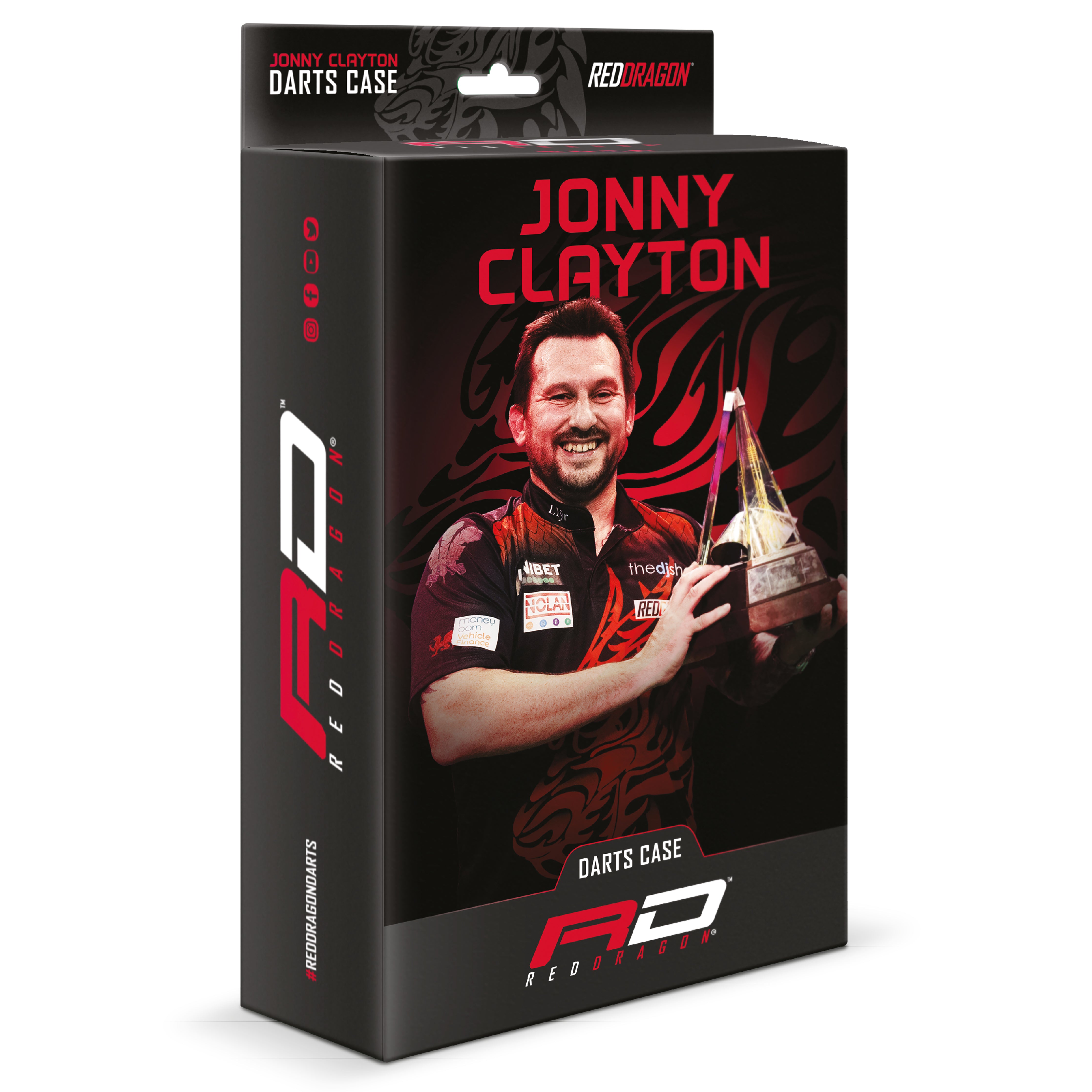Red Dragon Jonny Clayton - The Ferret - Dragon Super Tour Darts Case