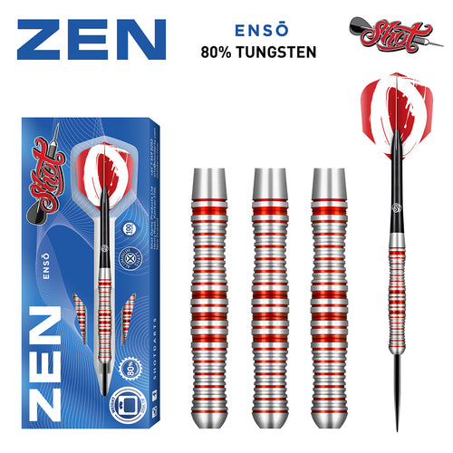 Shot Zen Enso - Steel Tip Darts - 80% Tungsten - 23g 24g 25g
