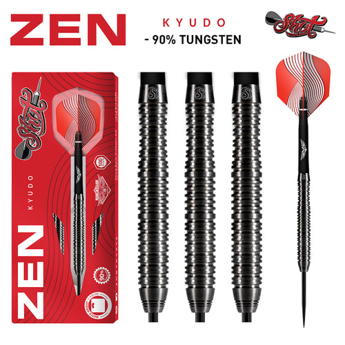 Shot Zen Kyudo - Steel Tip Darts - 90% Tungsten - 23g 24g 26g