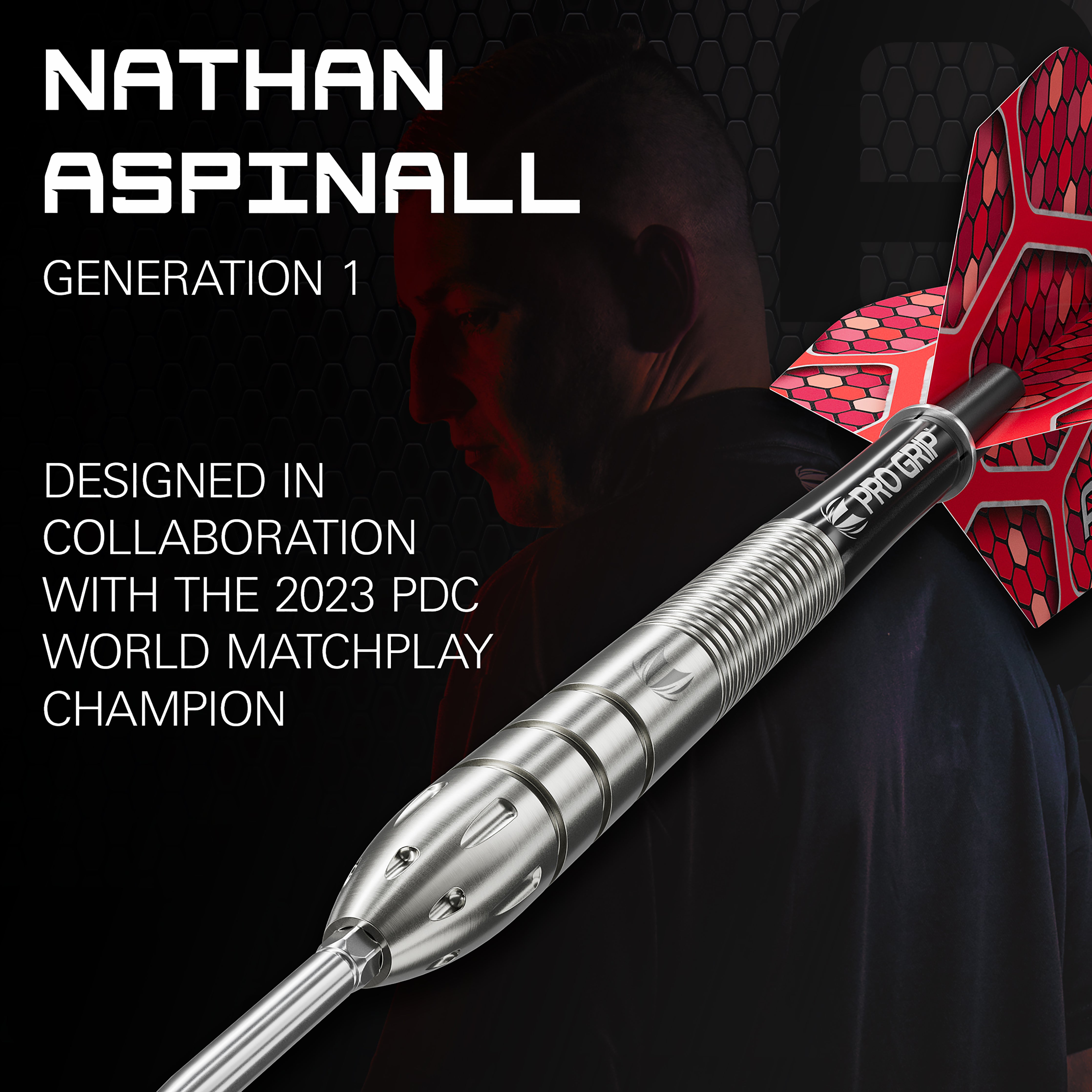 Target Nathan 'The Asp' Aspinall - G1 - 90% Tungsten Darts - Swiss Point - 22g 24g 26g