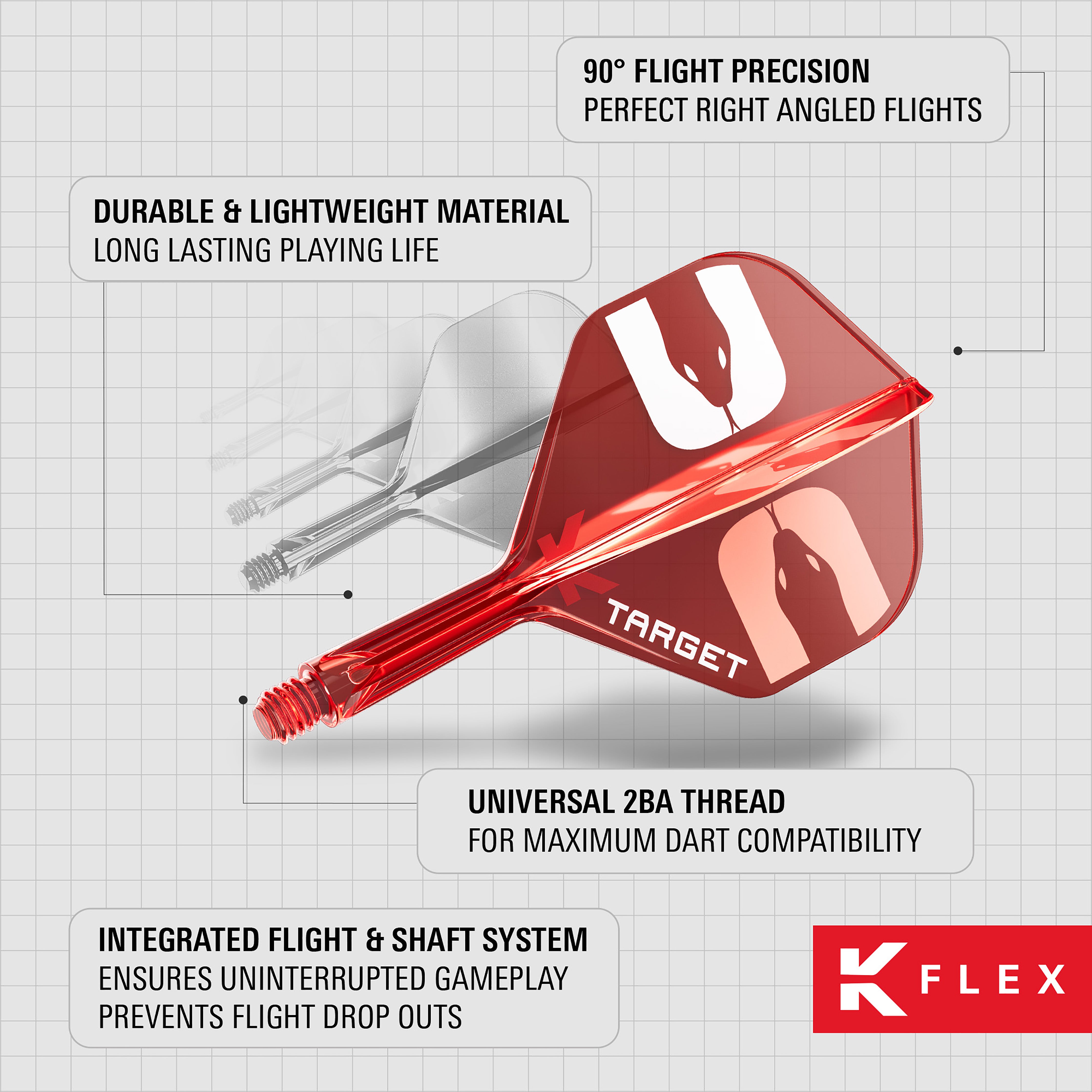 Target K-Flex Flights - Nathan 'The Asp' Aspinall - No6 Shape