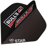BULL'S B-Star Dart Flights - Black - Standard